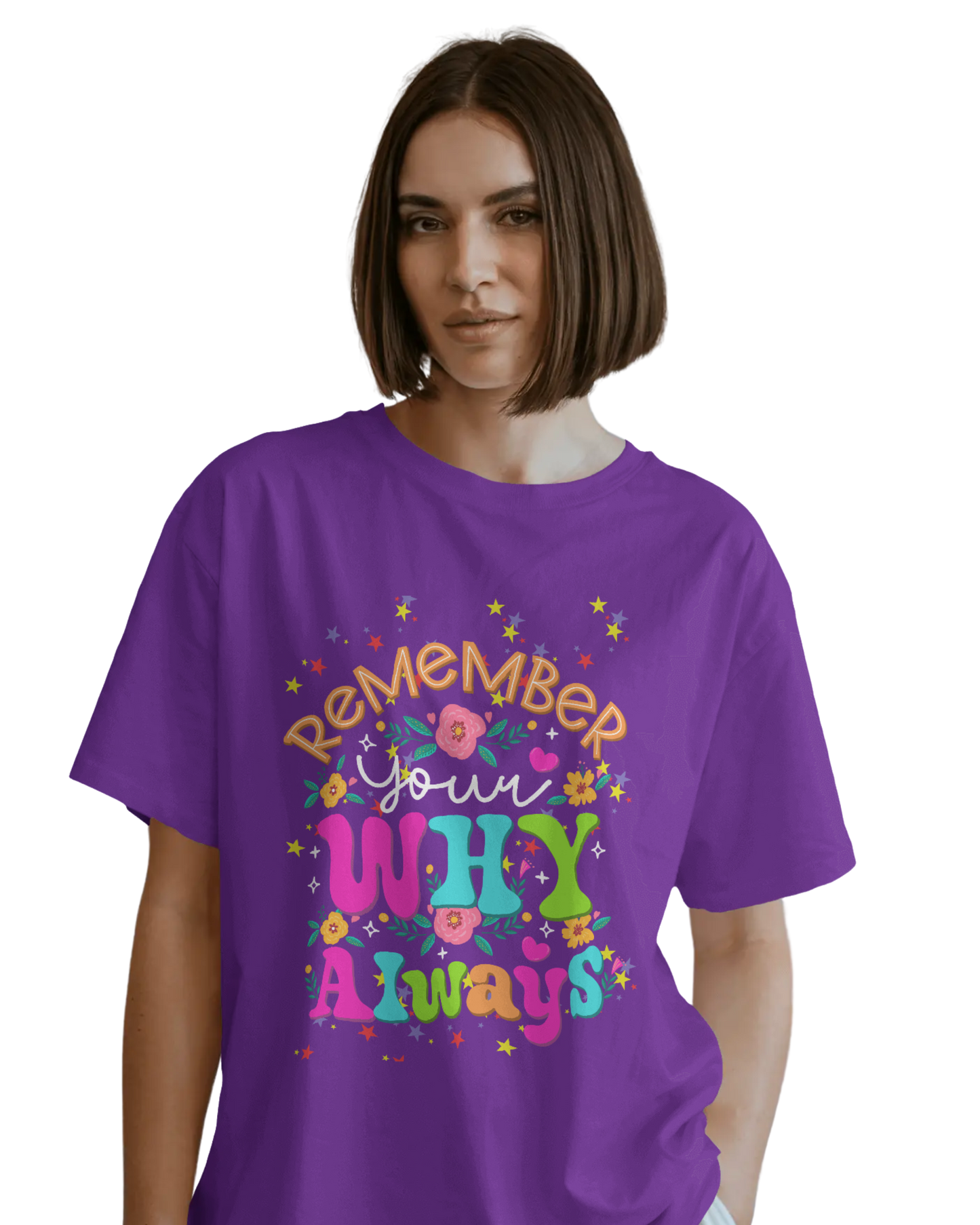 Women Oversize Tee | Printed | 100% Cotton T Shirt | Round Neck | Half Sleeves| Designed by NEOX | Vibrant Colors