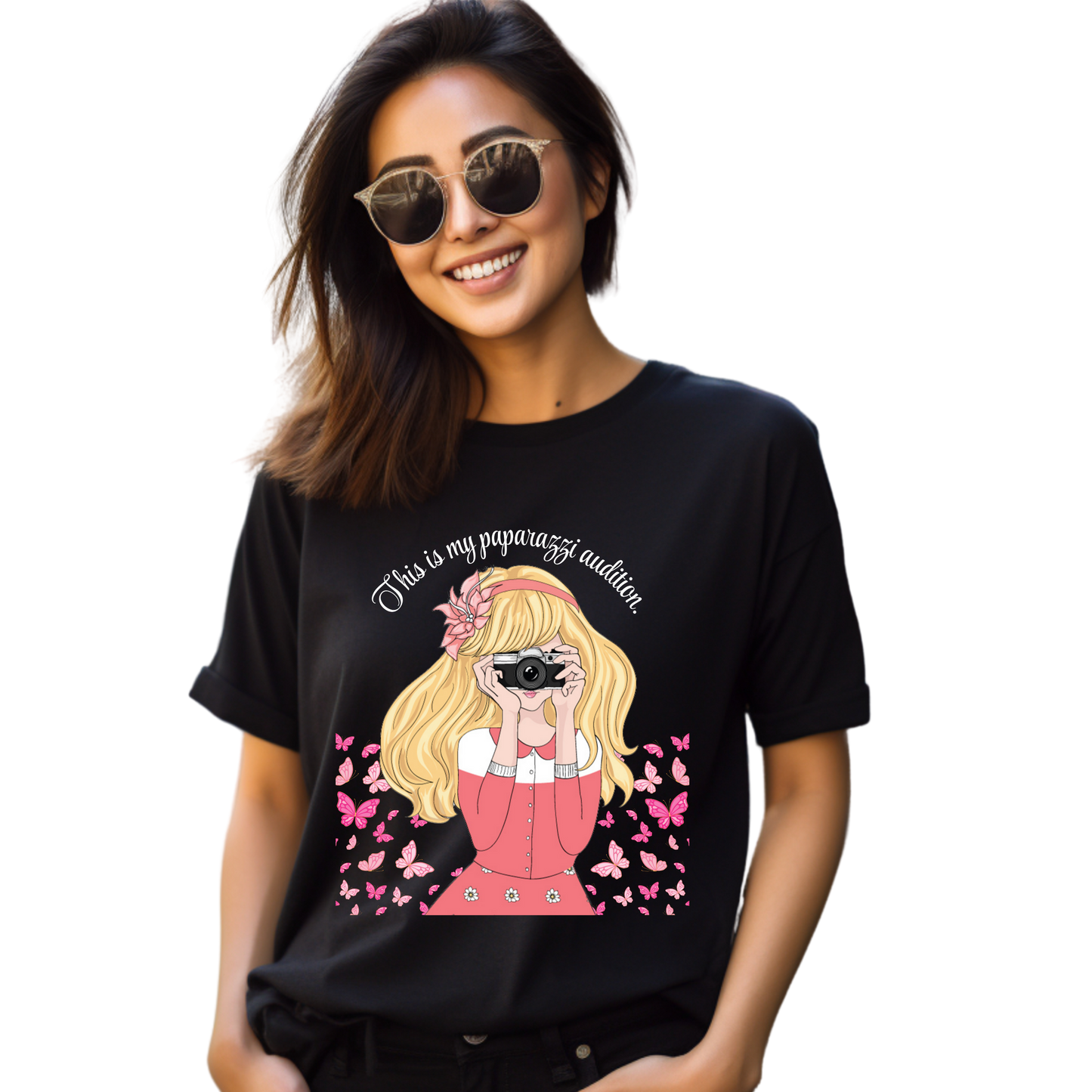Women Printed Cotton T Shirt | Round Neck | Half Sleeves| 100% Cotton | Regular Fit T-Shirt | Teen | Teen Vibes