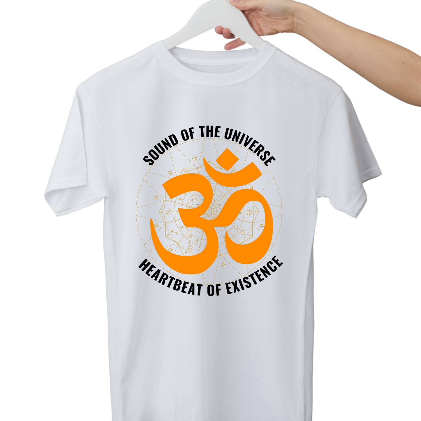 Unisex Printed Cotton T Shirt | Aastha | Trust | Belief | Round Neck | Half Sleeves|100% Cotton Regular Fit T-Shirt | Women | Men | Teen | Teen Vibes