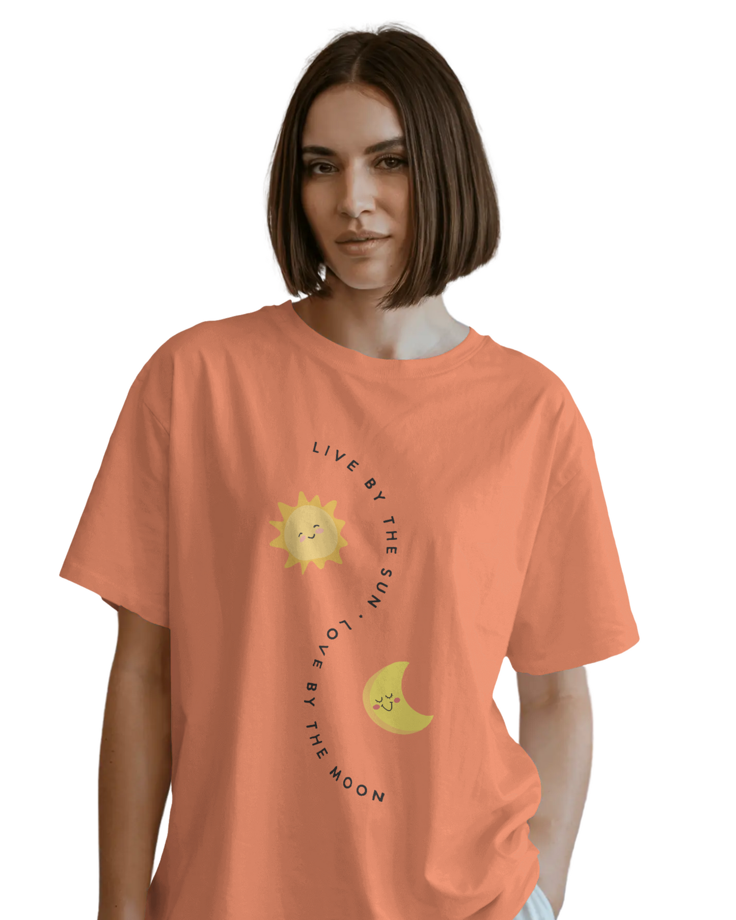 Women Oversize Tee | Printed | 100% Cotton T Shirt | Round Neck | Half Sleeves| Designed by NEOX | Vibrant Colors
