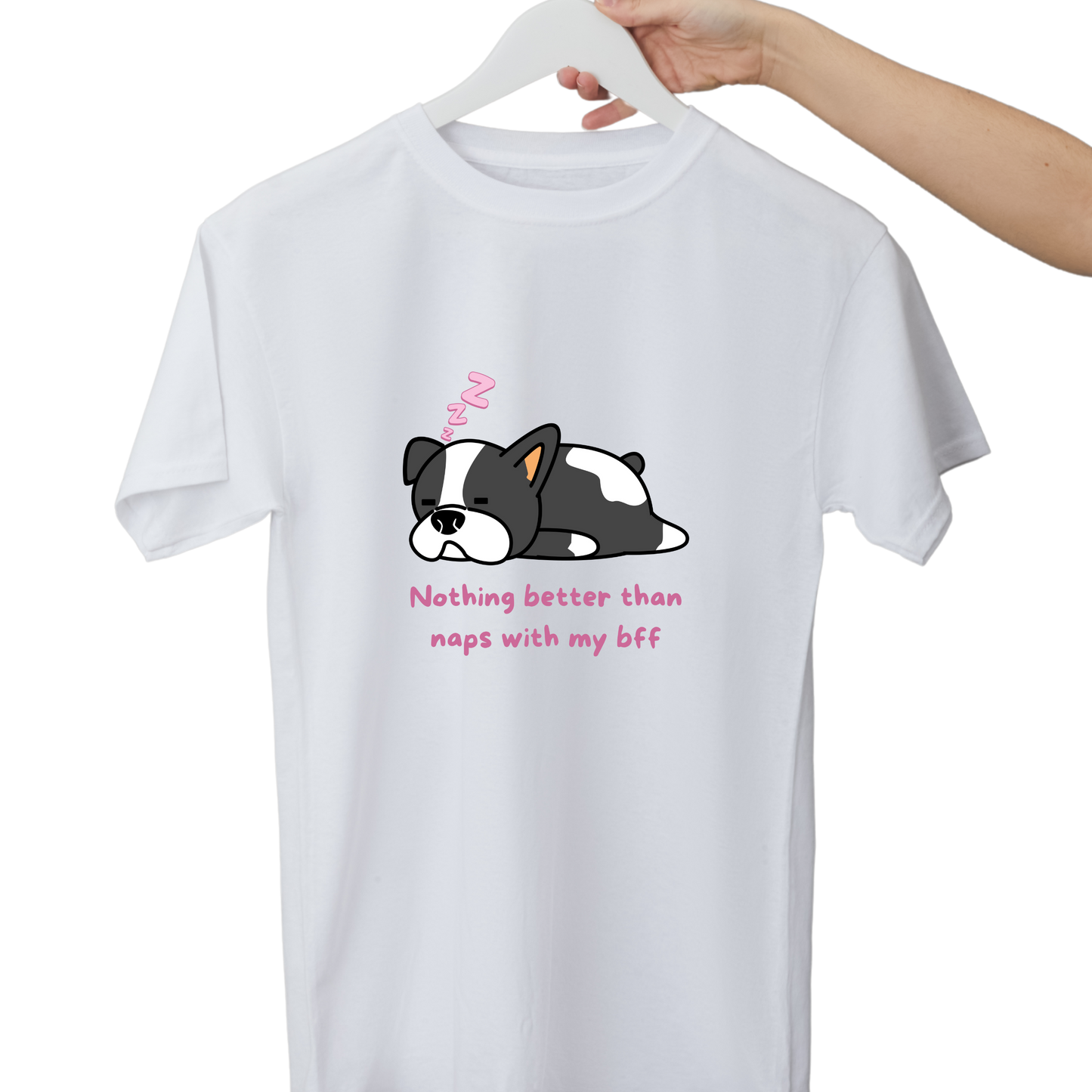 Unisex Printed Cotton T Shirt | Dog Lovers | Round Neck | Half Sleeves|100% Cotton Regular Fit T-Shirt | Women | Men