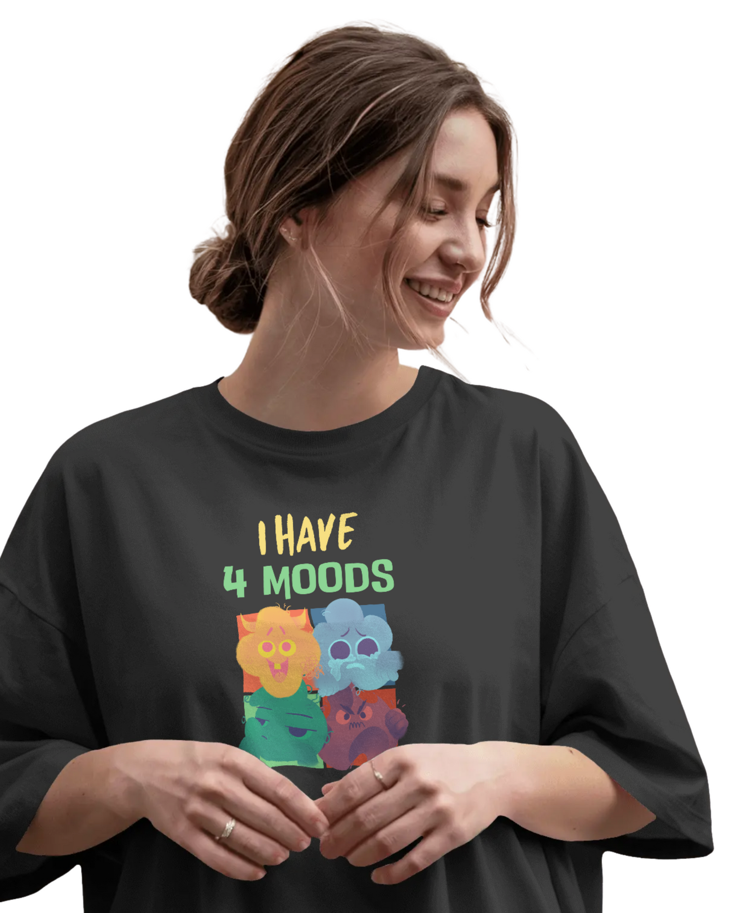 Oversize | Unisex Printed Cotton T Shirt | Round Neck | Half Sleeves|100% Cotton | Women | Men | Teen | Teen Vibes