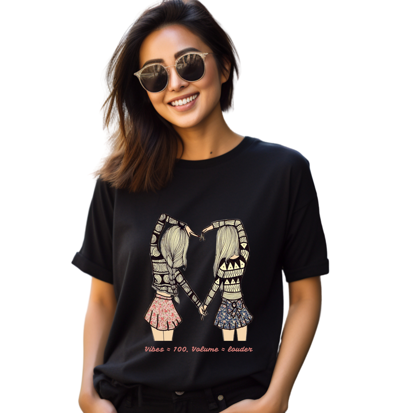 Women Printed Cotton T Shirt | Round Neck | Half Sleeves| 100% Cotton | Regular Fit T-Shirt | Teen | Teen Vibes
