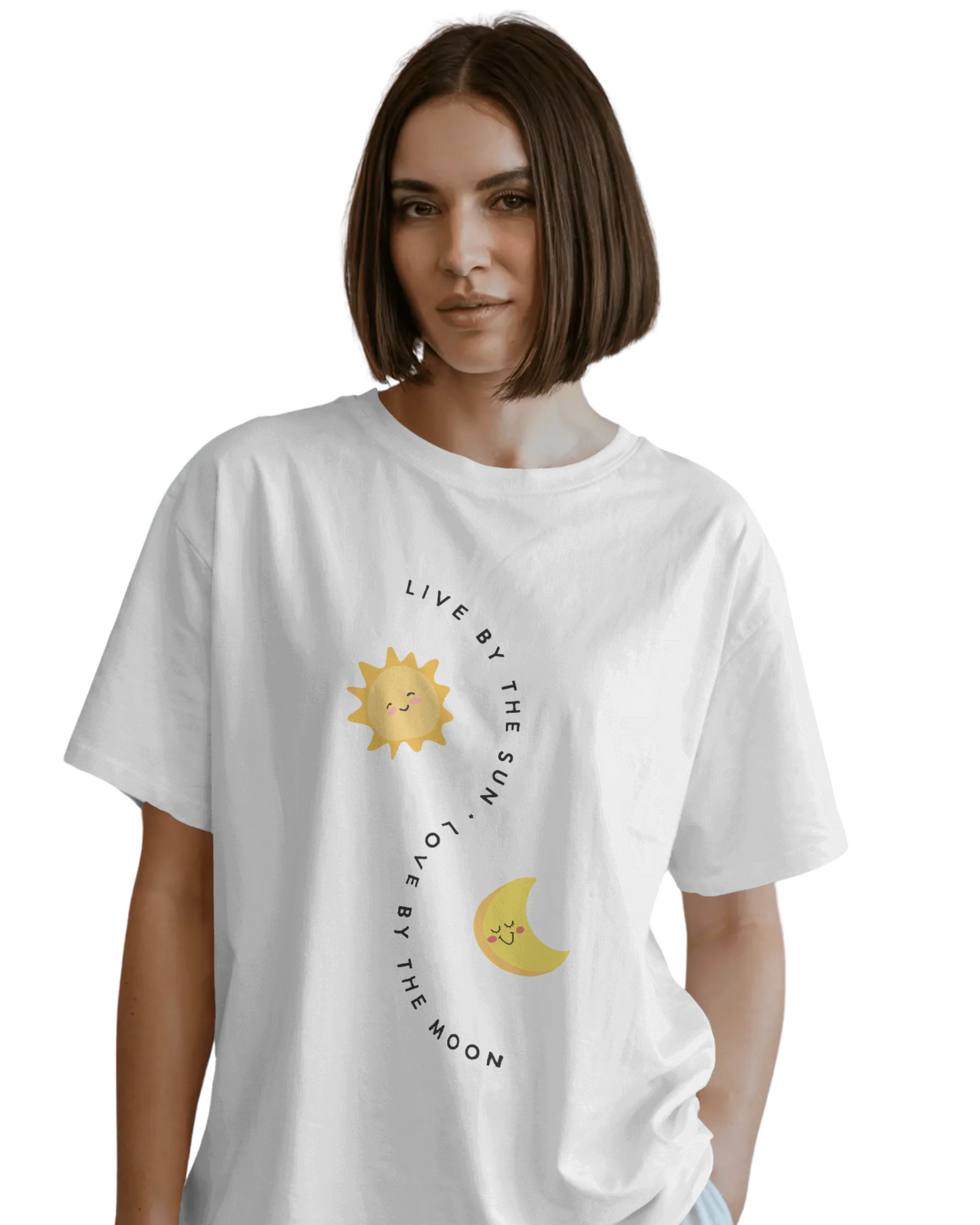 Women Oversize Tee | Printed | 100% Cotton T Shirt | Round Neck | Half Sleeves| Designed by NEOX | Vibrant Colors