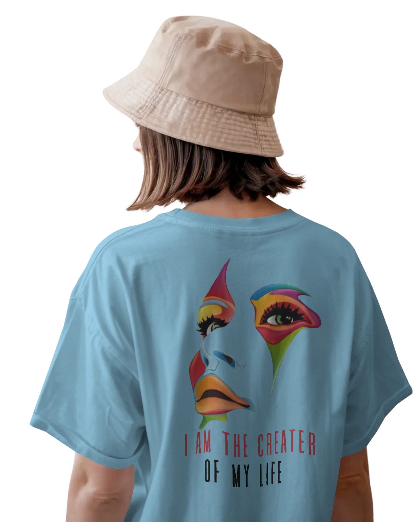 Women Oversize Tee | Printed | 100% Cotton T Shirt | Round Neck | Half Sleeves| Designed by NEOX | Vibrant Colors