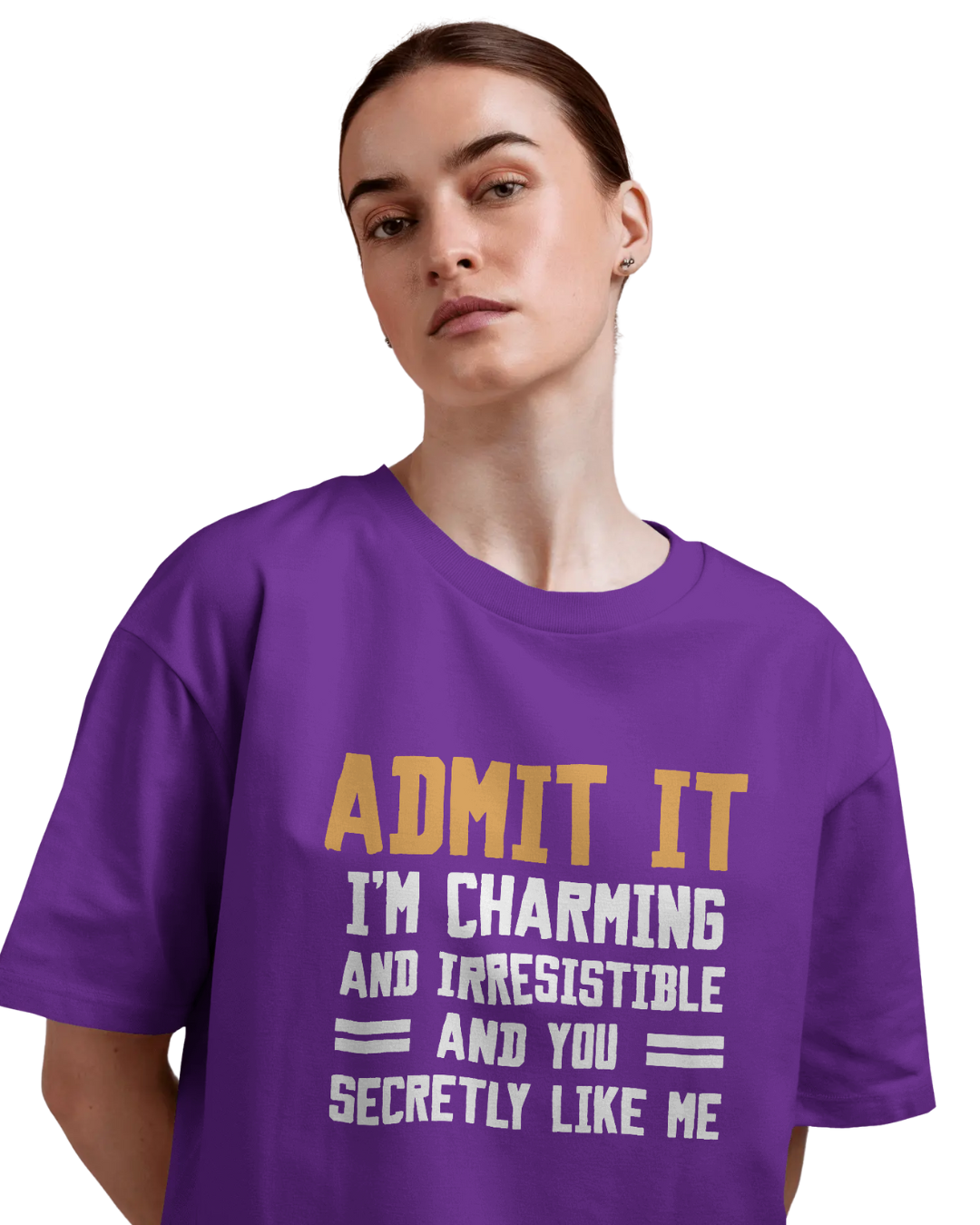 Women Oversize Tee |Street wear | Casual Wear | 100% Cotton T Shirt | Round Neck | Half Sleeves| Vibrant Colors