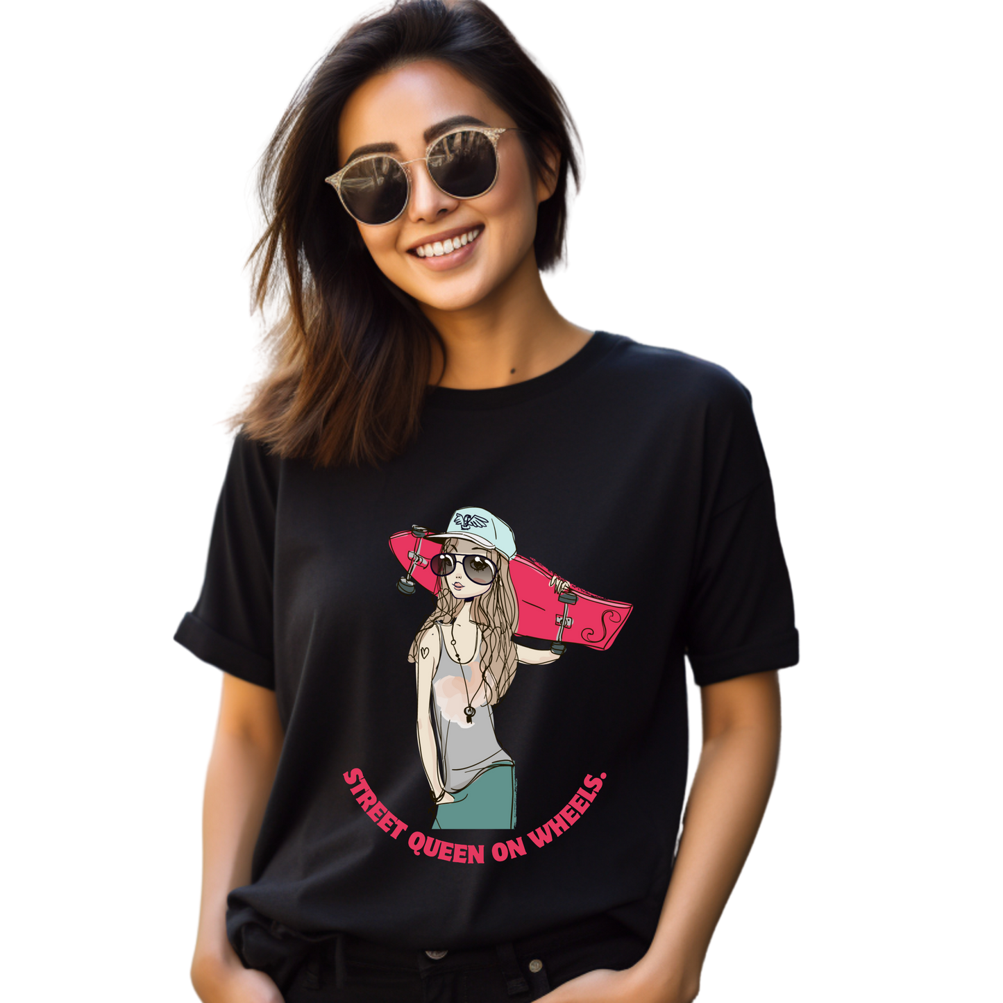 Women Printed Cotton T Shirt | Round Neck | Half Sleeves| 100% Cotton | Regular Fit T-Shirt | Teen | Teen Vibes