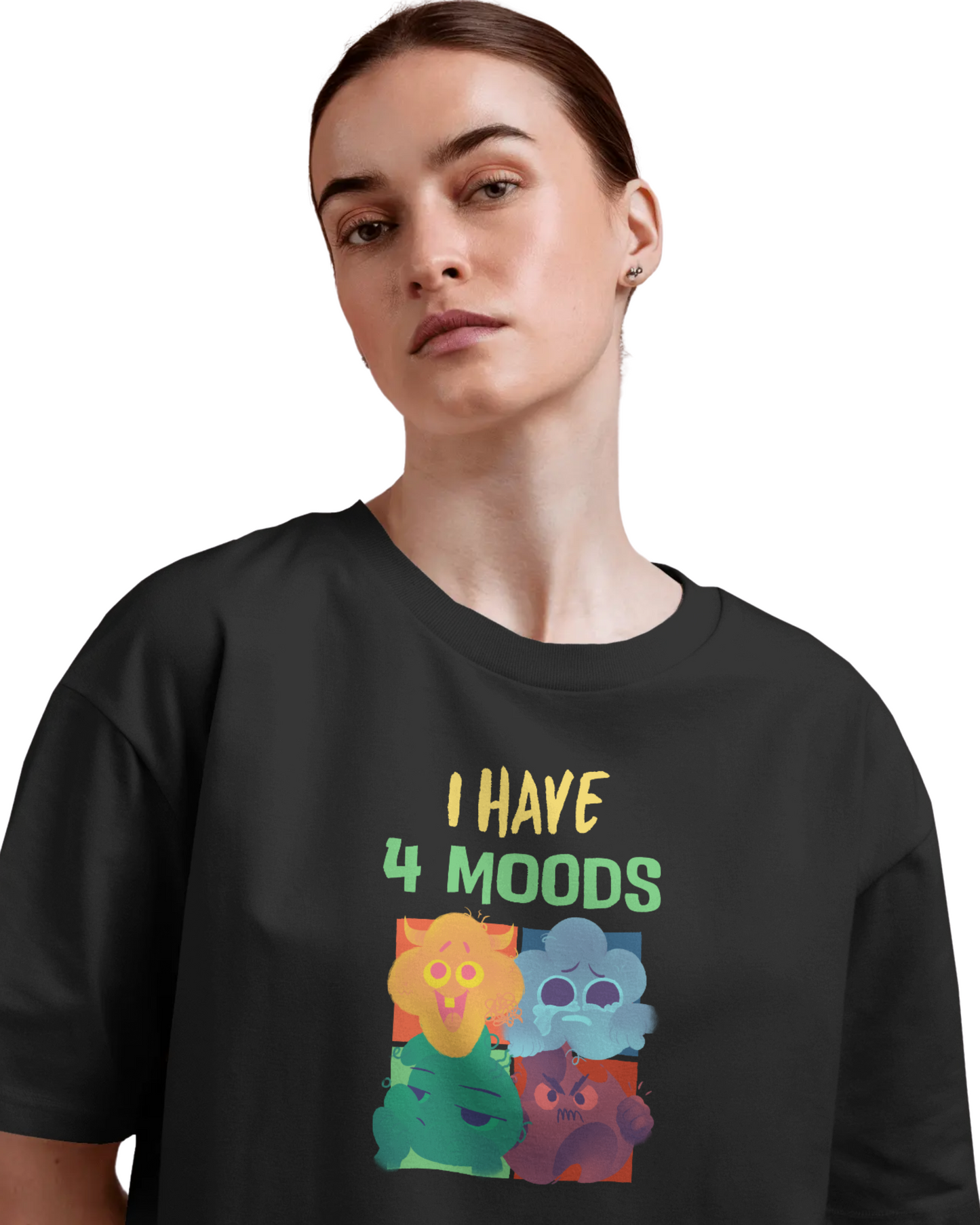 Oversize | Unisex Printed Cotton T Shirt | Round Neck | Half Sleeves|100% Cotton | Women | Men | Teen | Teen Vibes