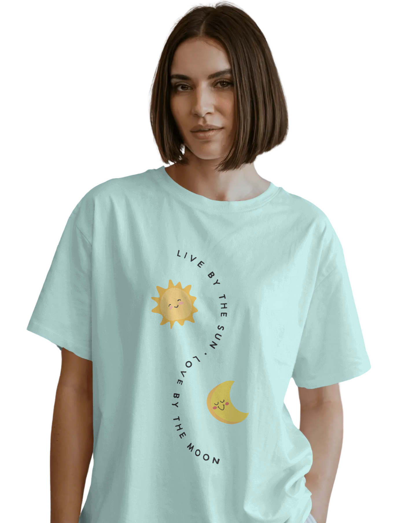 Women Oversize Tee | Printed | 100% Cotton T Shirt | Round Neck | Half Sleeves| Designed by NEOX | Vibrant Colors