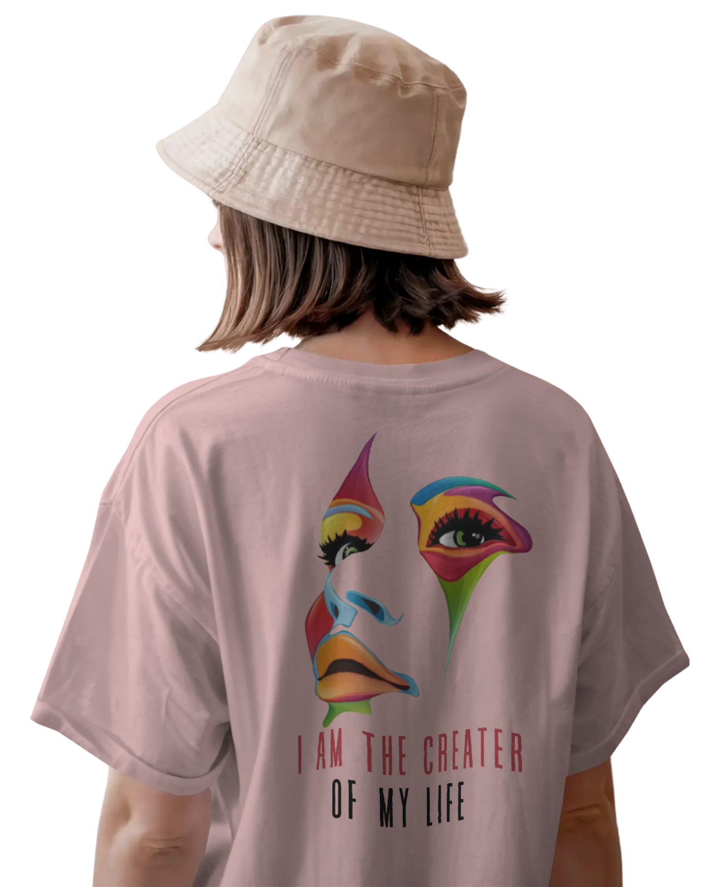 Women Oversize Tee | Printed | 100% Cotton T Shirt | Round Neck | Half Sleeves| Designed by NEOX | Vibrant Colors