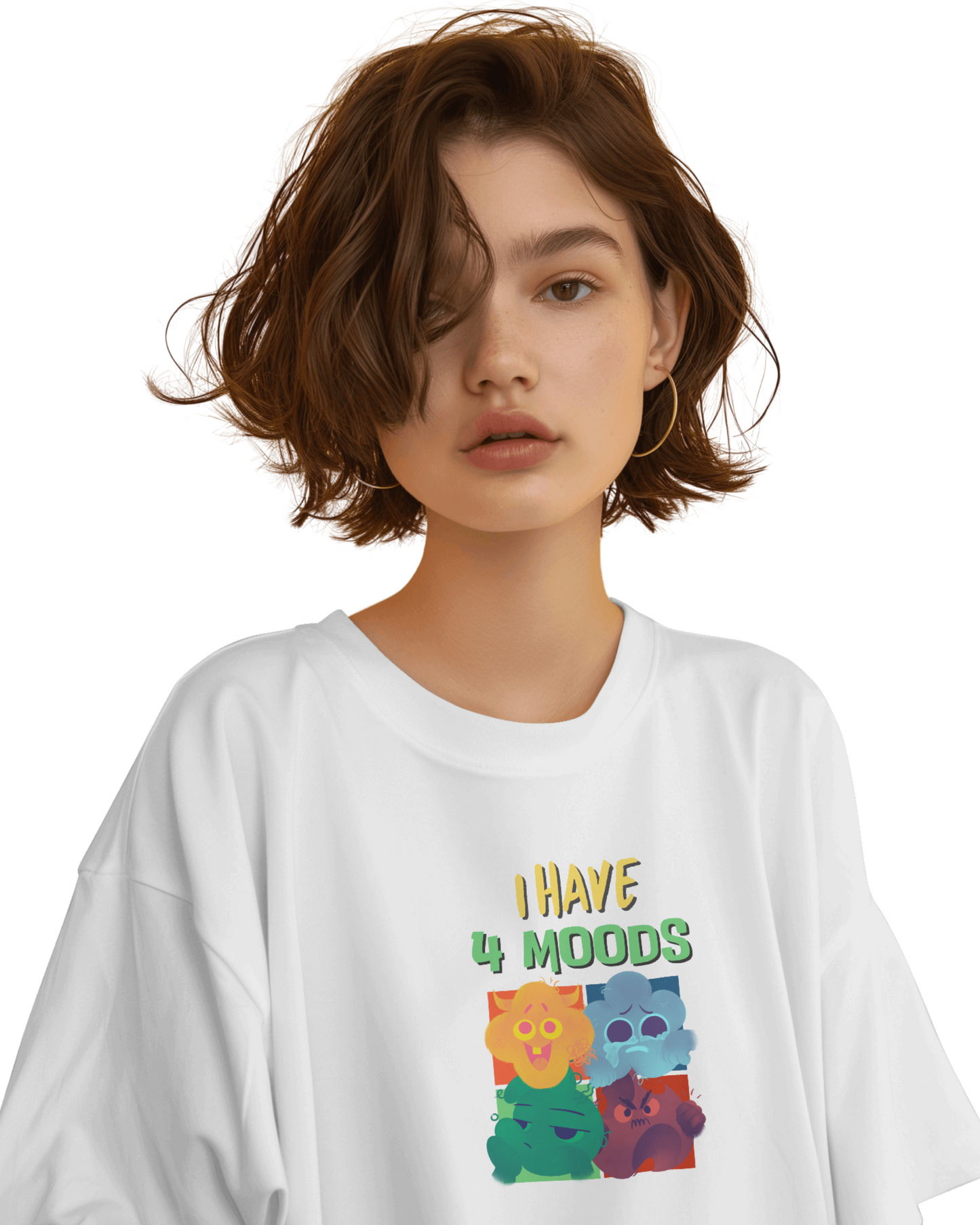 Oversize | Unisex Printed Cotton T Shirt | Round Neck | Half Sleeves|100% Cotton | Women | Men | Teen | Teen Vibes
