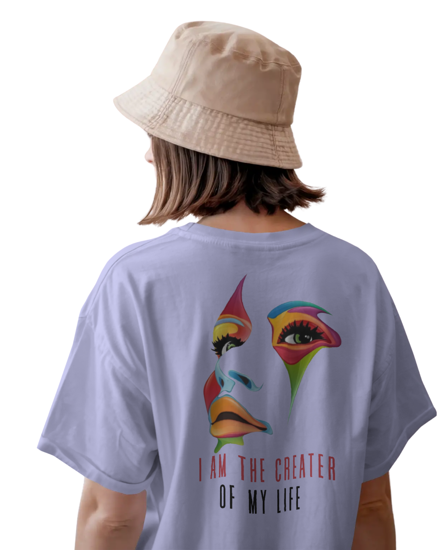 Women Oversize Tee | Printed | 100% Cotton T Shirt | Round Neck | Half Sleeves| Designed by NEOX | Vibrant Colors