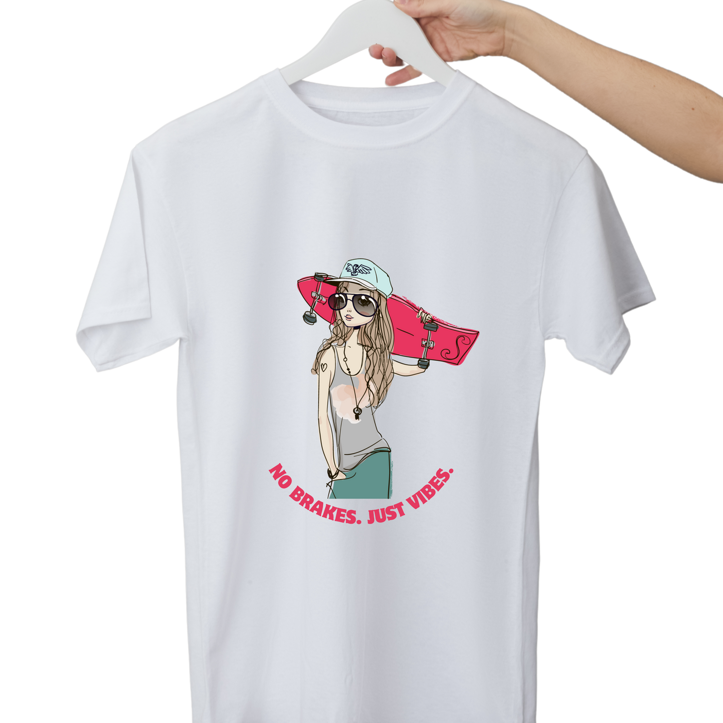 Women Printed Cotton T Shirt | Round Neck | Half Sleeves| 100% Cotton | Regular Fit T-Shirt | Teen | Teen Vibes