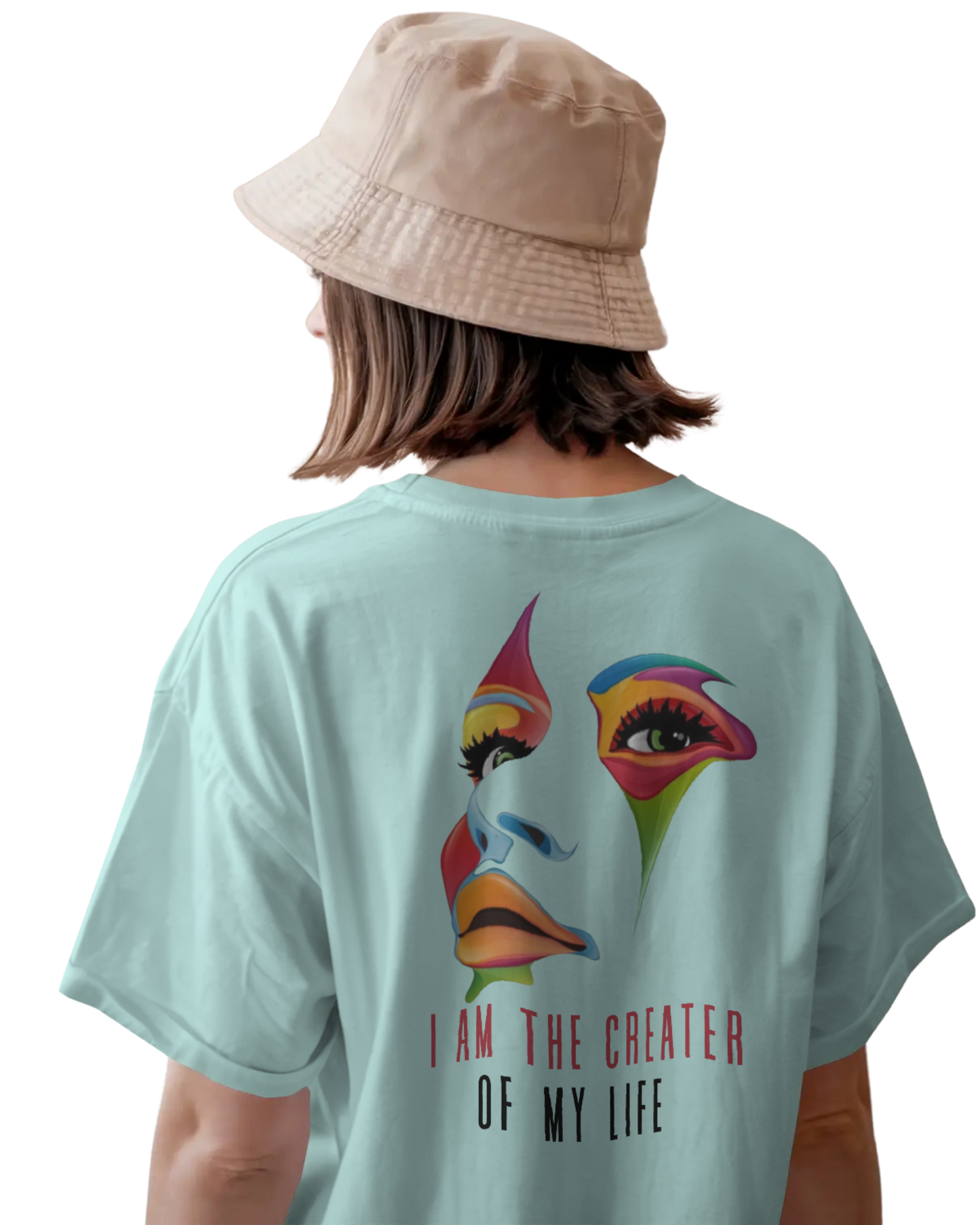 Women Oversize Tee | Printed | 100% Cotton T Shirt | Round Neck | Half Sleeves| Designed by NEOX | Vibrant Colors