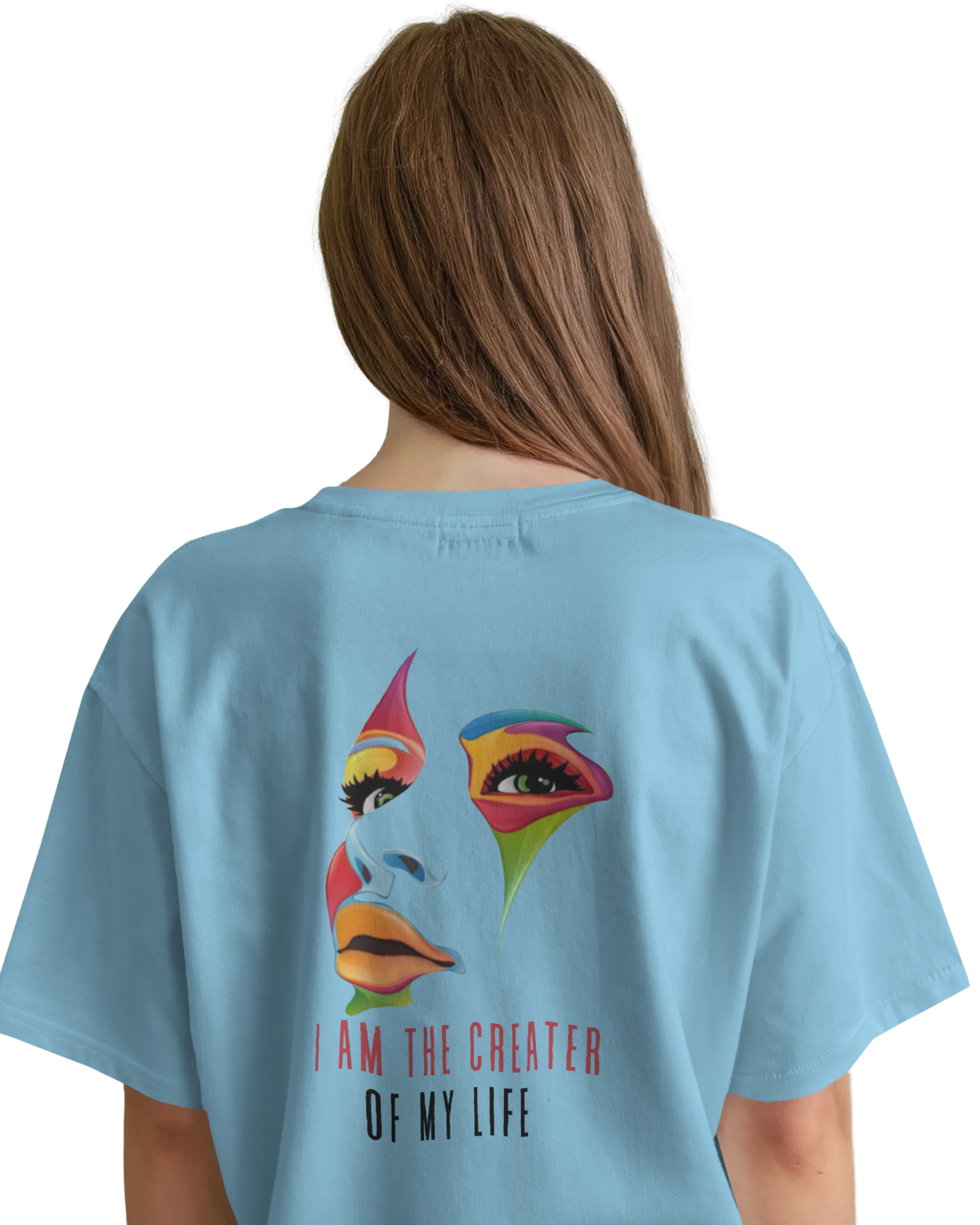 Women Oversize Tee | Printed | 100% Cotton T Shirt | Round Neck | Half Sleeves| Designed by NEOX | Vibrant Colors