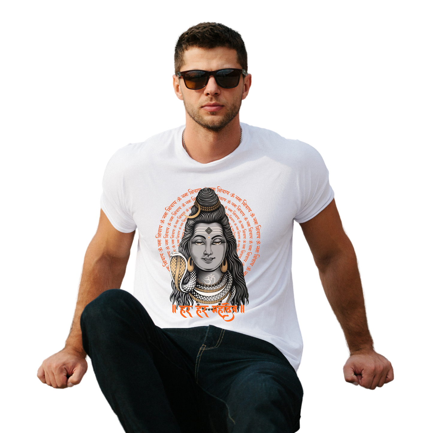 Unisex Printed Cotton T Shirt | Aastha | Round Neck | Half Sleeves|100% Cotton Regular Fit T-Shirt | Women | Men |