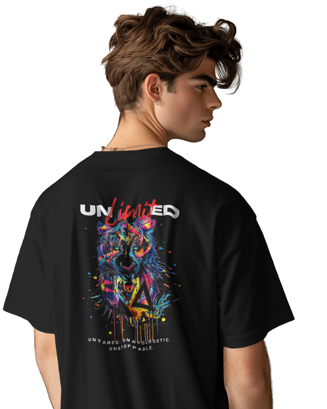 Oversize | Unisex Printed Cotton T Shirt | Round Neck | Half Sleeves|100% Cotton | Women | Men | Teen | Teen Vibes