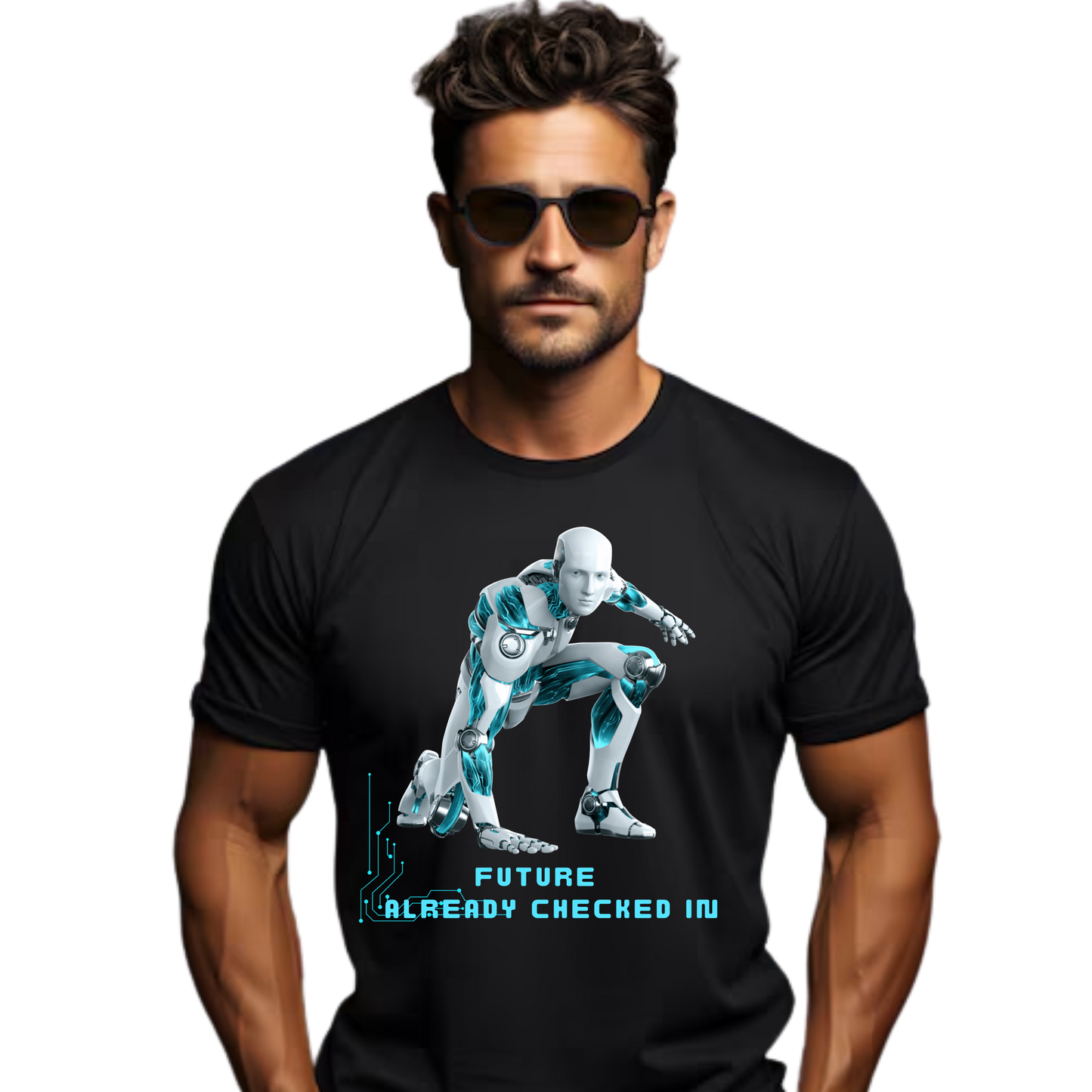 Men’s Printed Cotton T Shirt | Futuristic |Round Neck | Half Sleeves|100% Cotton | Regular Fit T-Shirt | Teens | Teen Vibes
