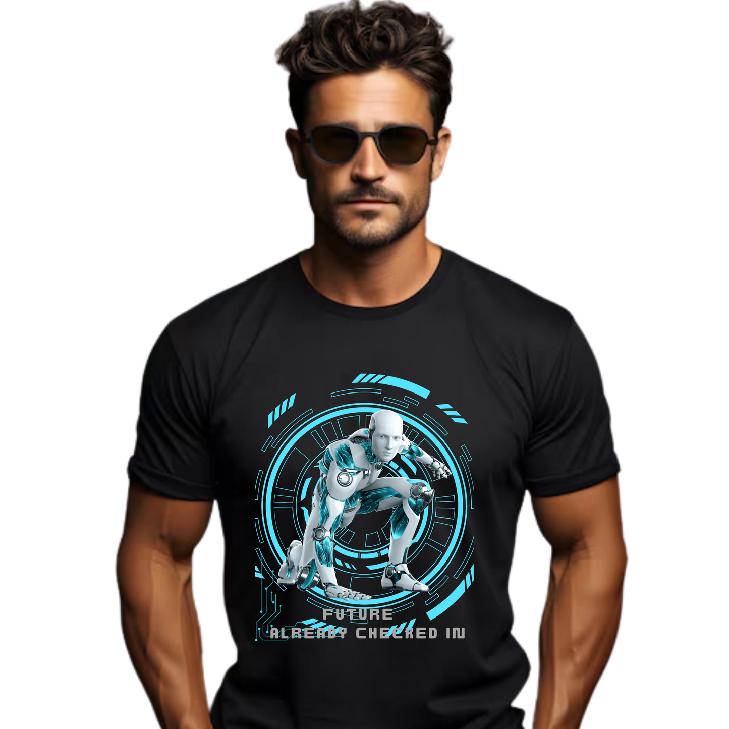 Men’s Printed Cotton T Shirt | Futuristic |Round Neck | Half Sleeves|100% Cotton | Regular Fit T-Shirt | Teens | Teen Vibes
