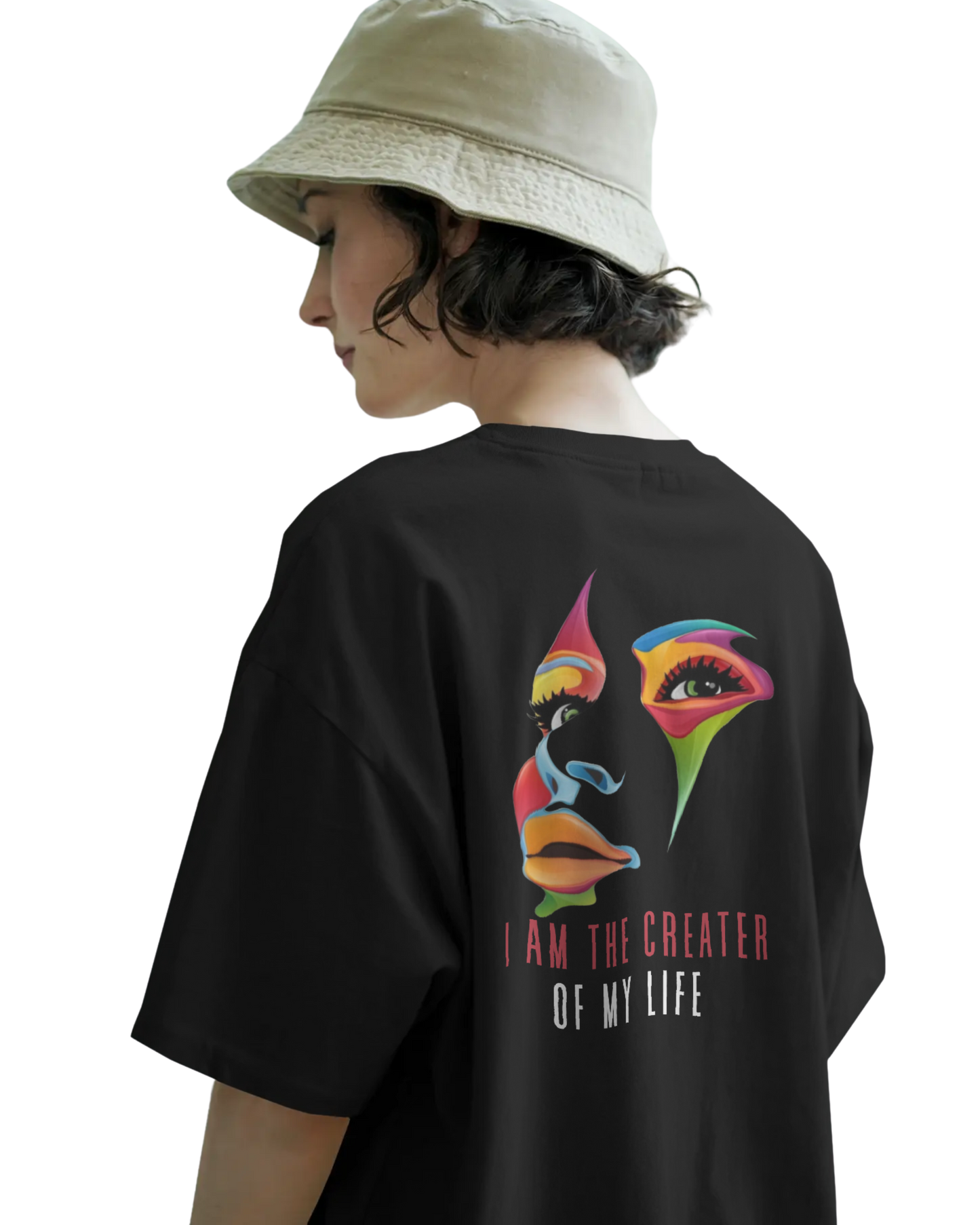 Women Oversize Tee | Printed | 100% Cotton T Shirt | Round Neck | Half Sleeves| Designed by NEOX | Vibrant Colors