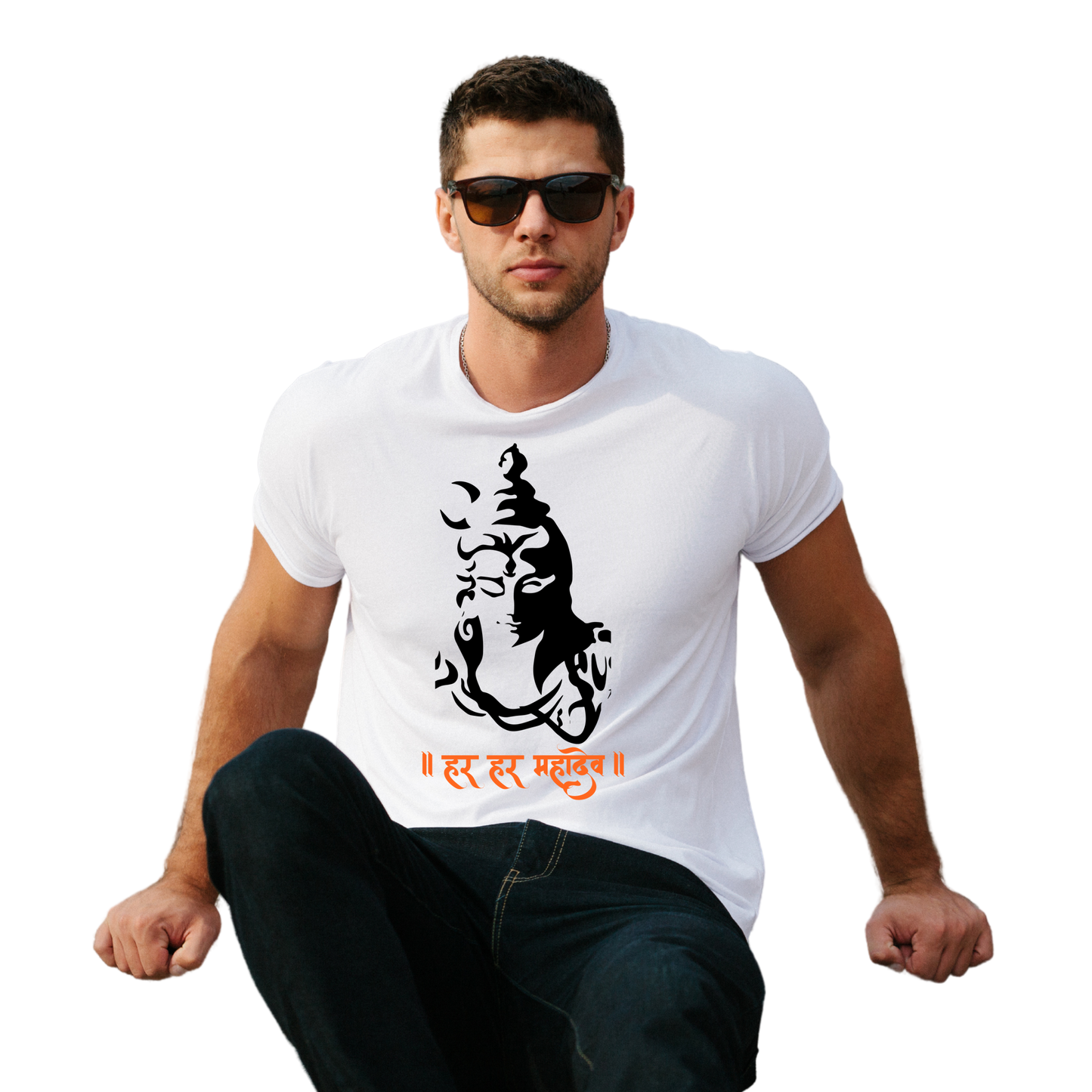 Unisex Printed Cotton T Shirt | Aastha | Round Neck | Half Sleeves|100% Cotton Regular Fit T-Shirt | Women | Men |