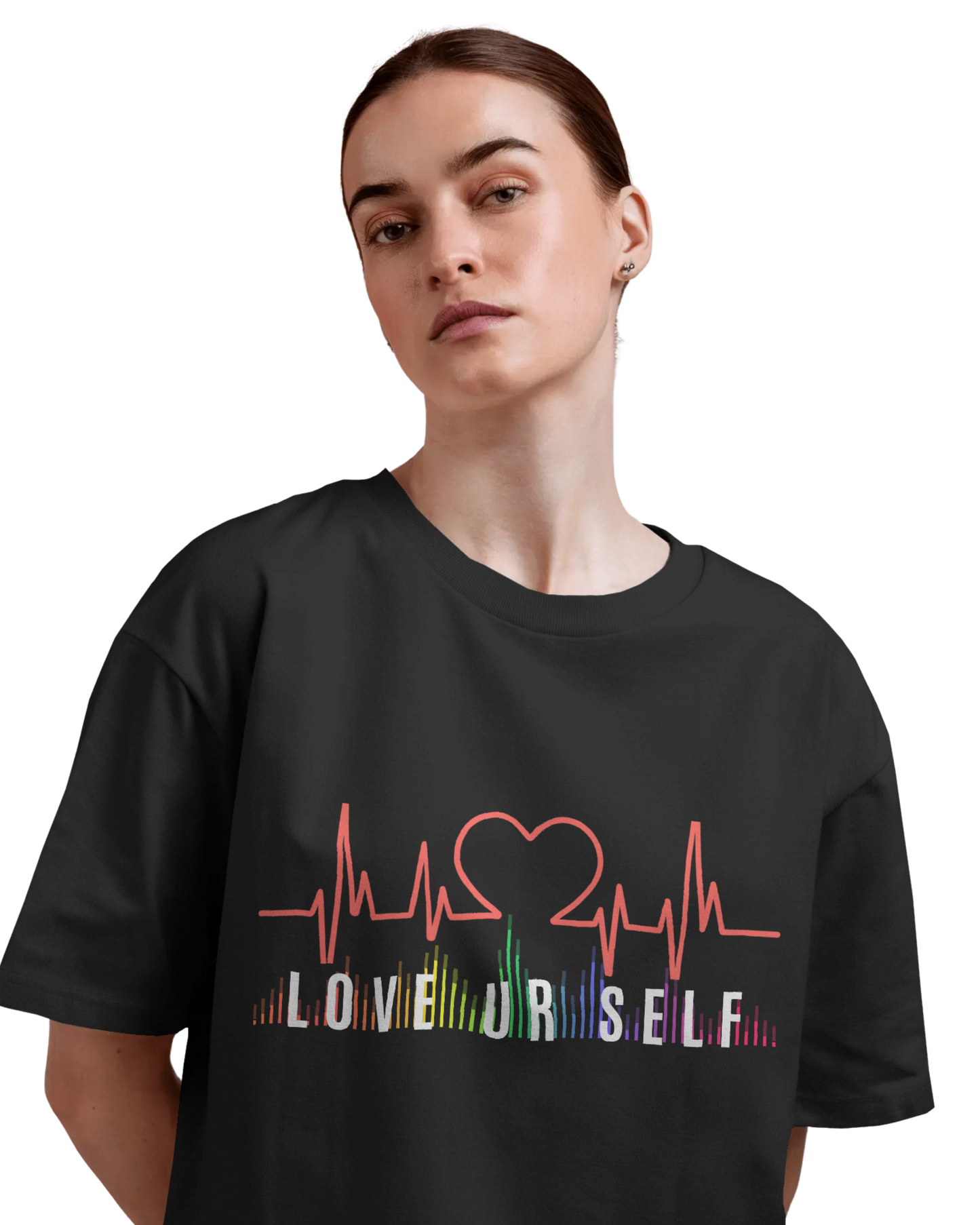 Women Oversize Tee | Printed | 100% Cotton T Shirt | Round Neck | Half Sleeves| Designed by NEOX | Vibrant Colors