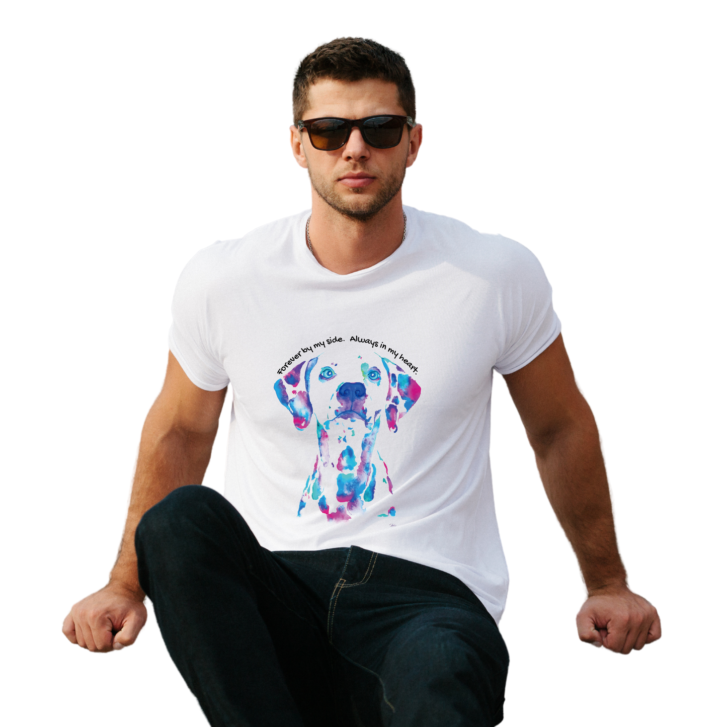 Unisex Printed Cotton T Shirt | Dog Lovers | Round Neck | Half Sleeves|100% Cotton Regular Fit T-Shirt | Women | Men |