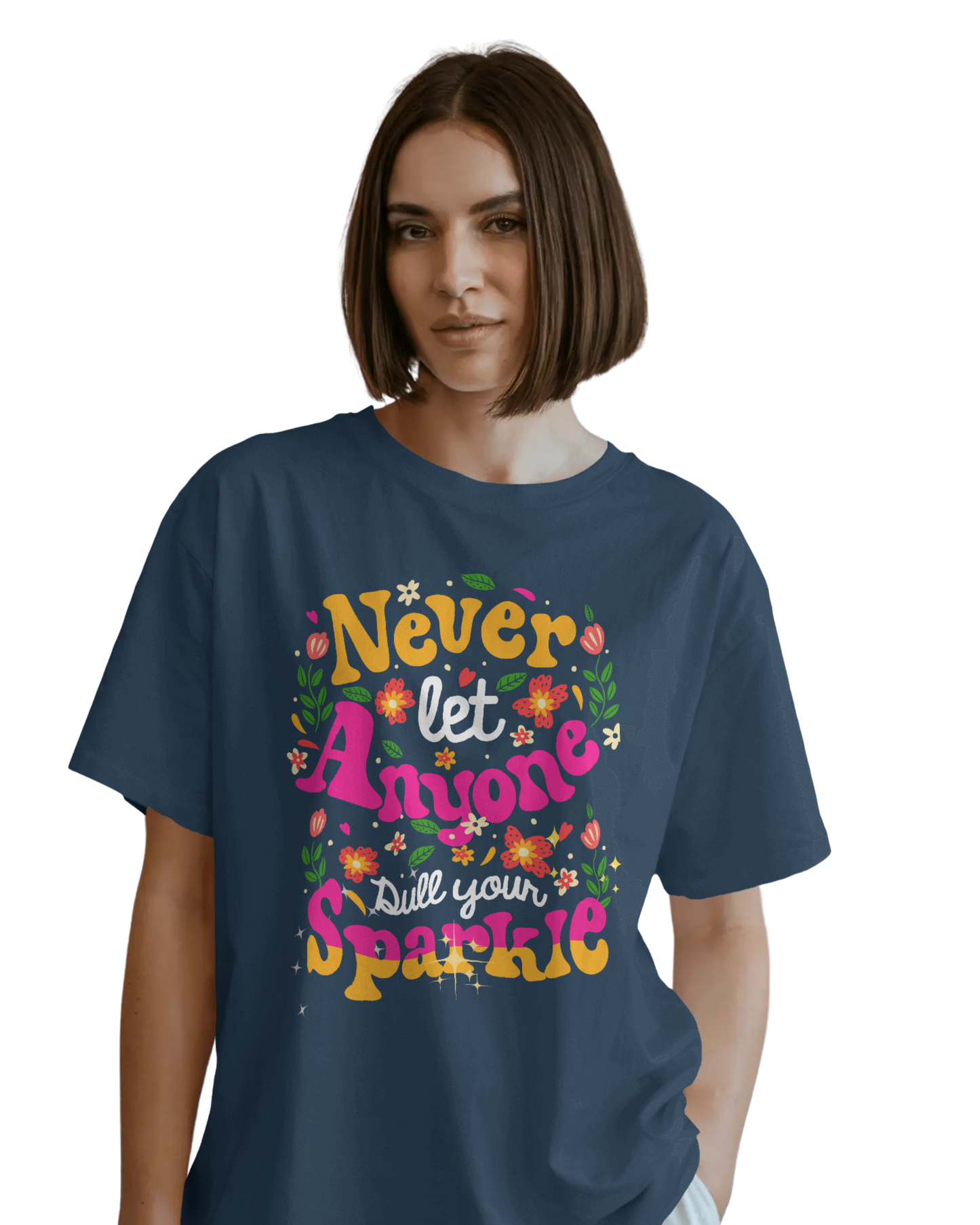 Oversize Tee Women | Printed | 100% Cotton T Shirt | Round Neck | Half Sleeves| Designed by NEOX | Vibrant Colors