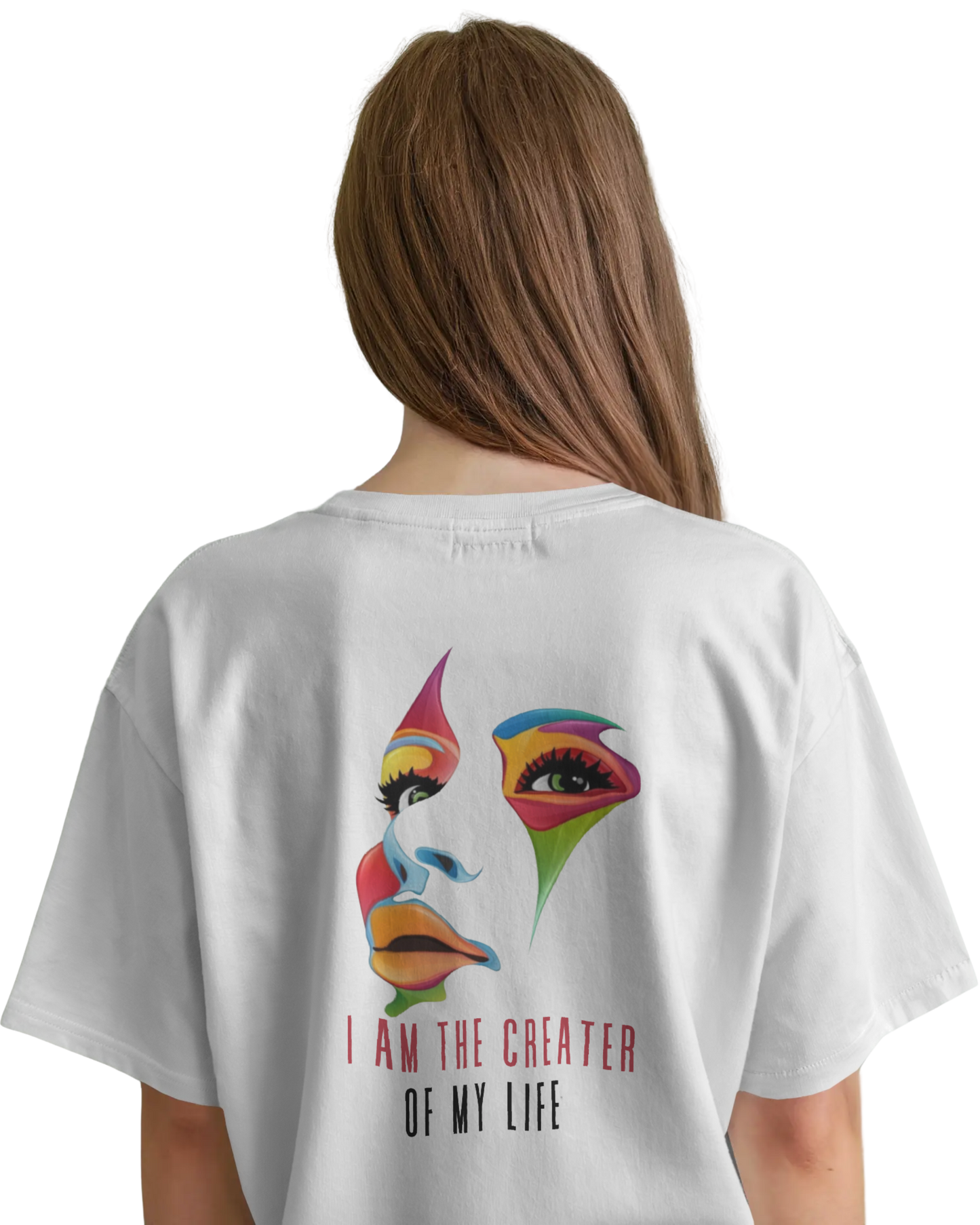 Women Oversize Tee | Printed | 100% Cotton T Shirt | Round Neck | Half Sleeves| Designed by NEOX | Vibrant Colors