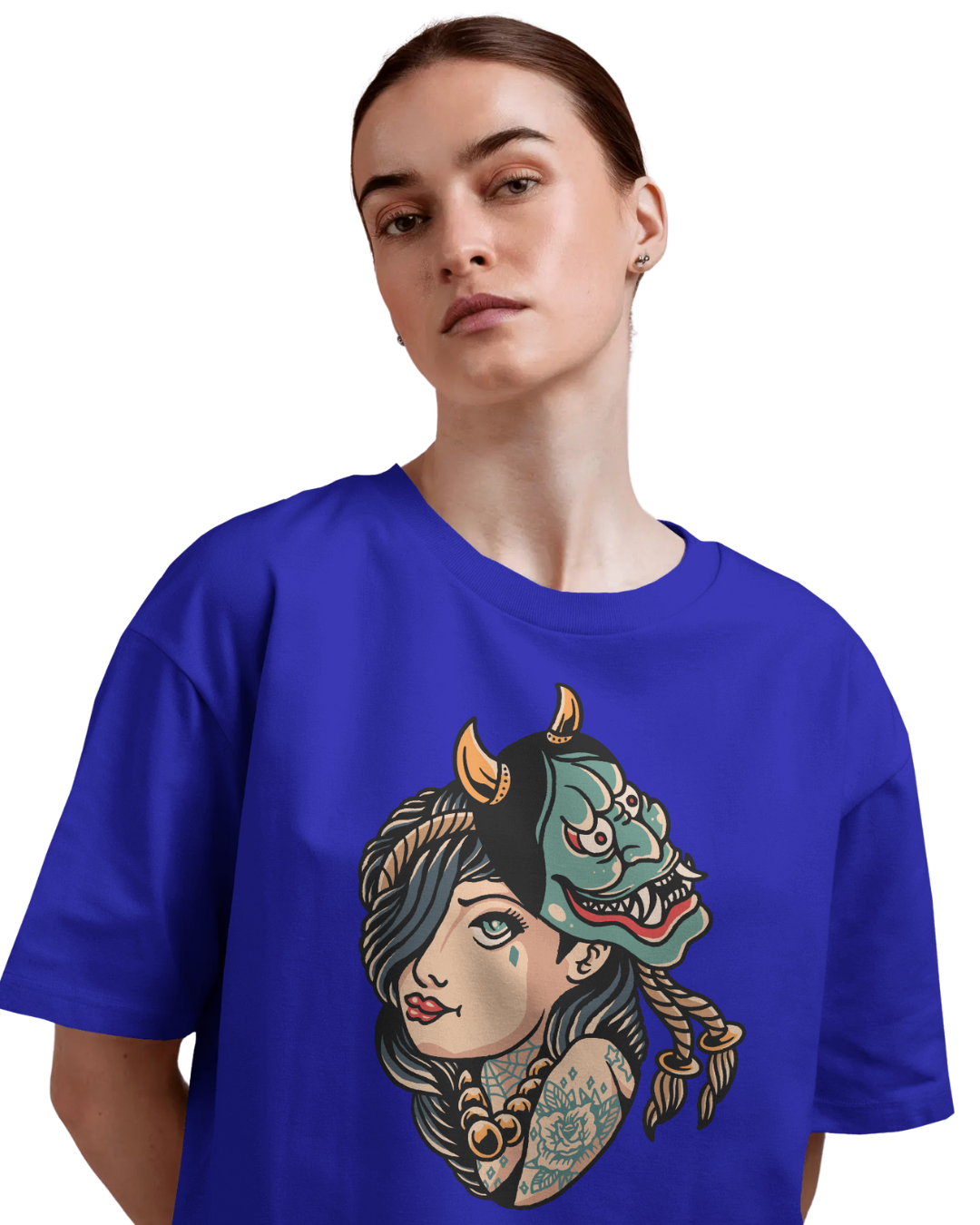 Women Oversize Tee |Street wear | Casual Wear | 100% Cotton T Shirt | Round Neck | Half Sleeves| Vibrant Colors