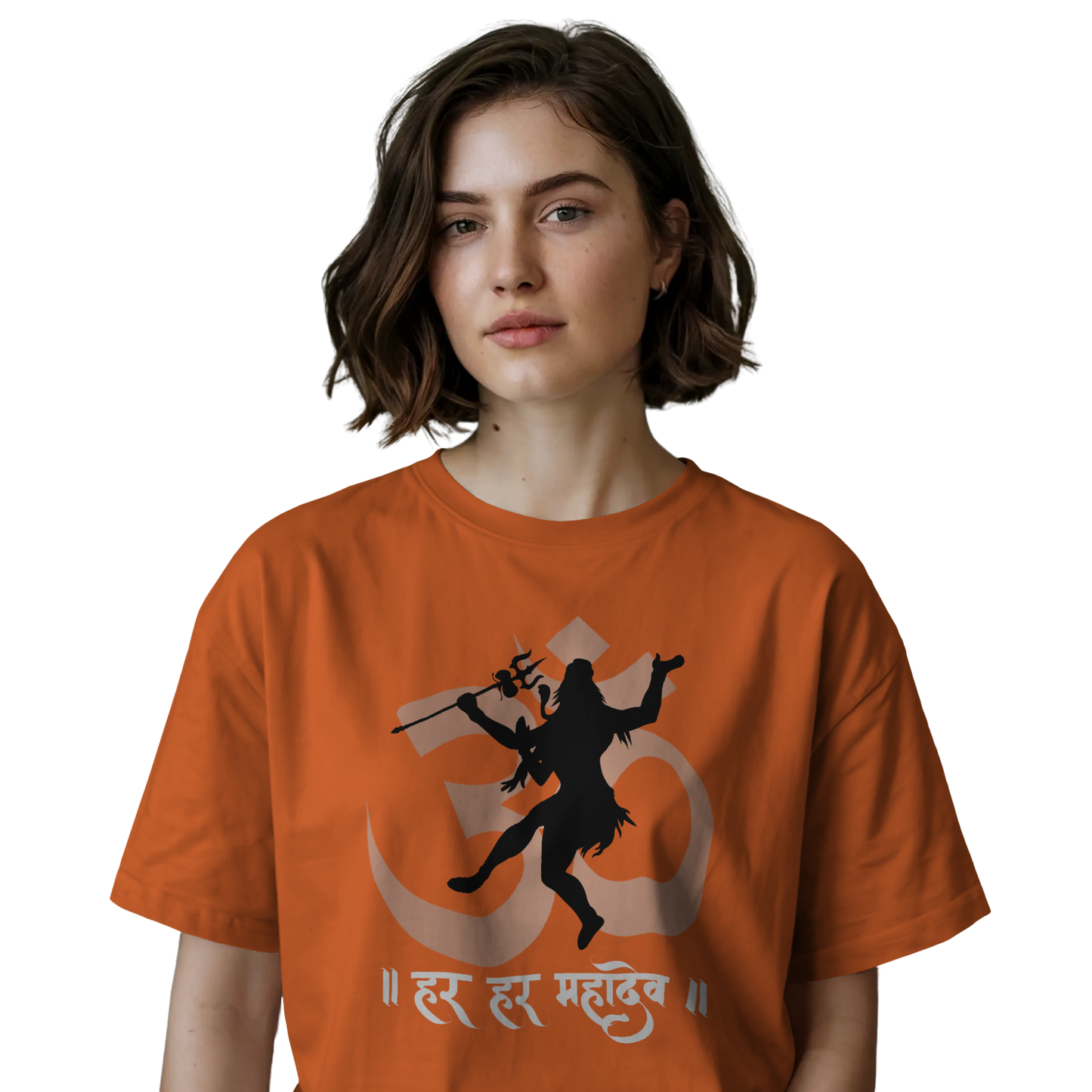Unisex Printed Cotton T Shirt | Aastha | Round Neck | Half Sleeves|100% Cotton Regular Fit T-Shirt | Women | Men |