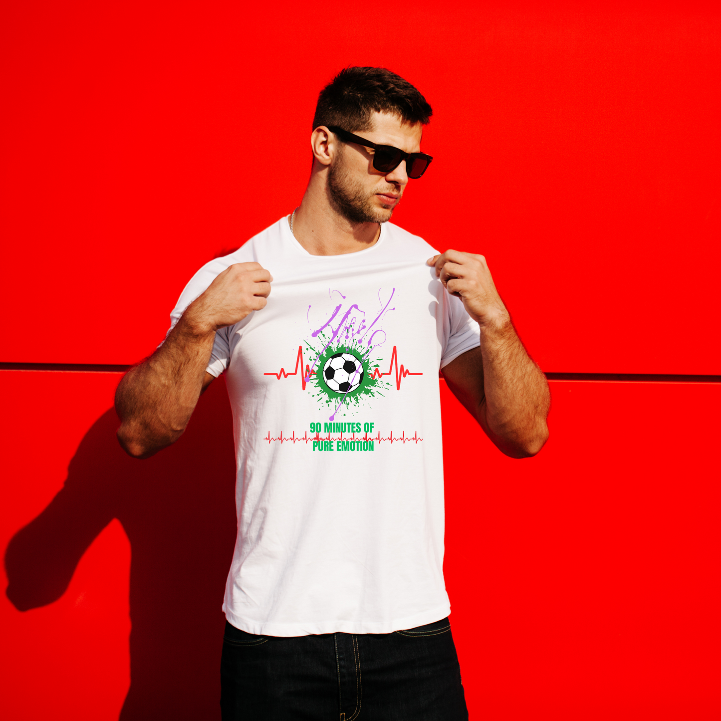 Men’s Printed Cotton T Shirt | Foot Ball |Round Neck | Half Sleeves|100% Cotton | Regular Fit T-Shirt | Teens | Teen Vibes