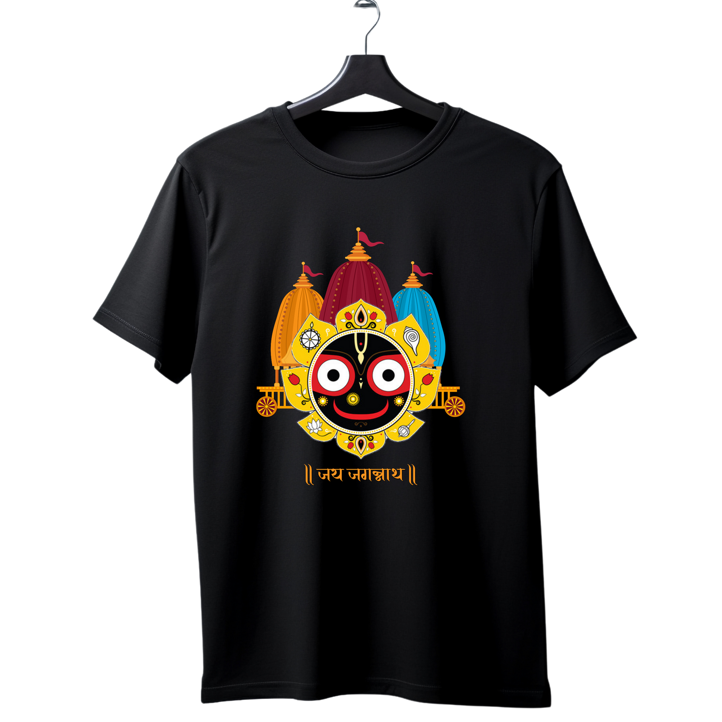 Unisex Printed Cotton T Shirt | Aastha | Round Neck | Half Sleeves|100% Cotton Regular Fit T-Shirt | Women | Men |