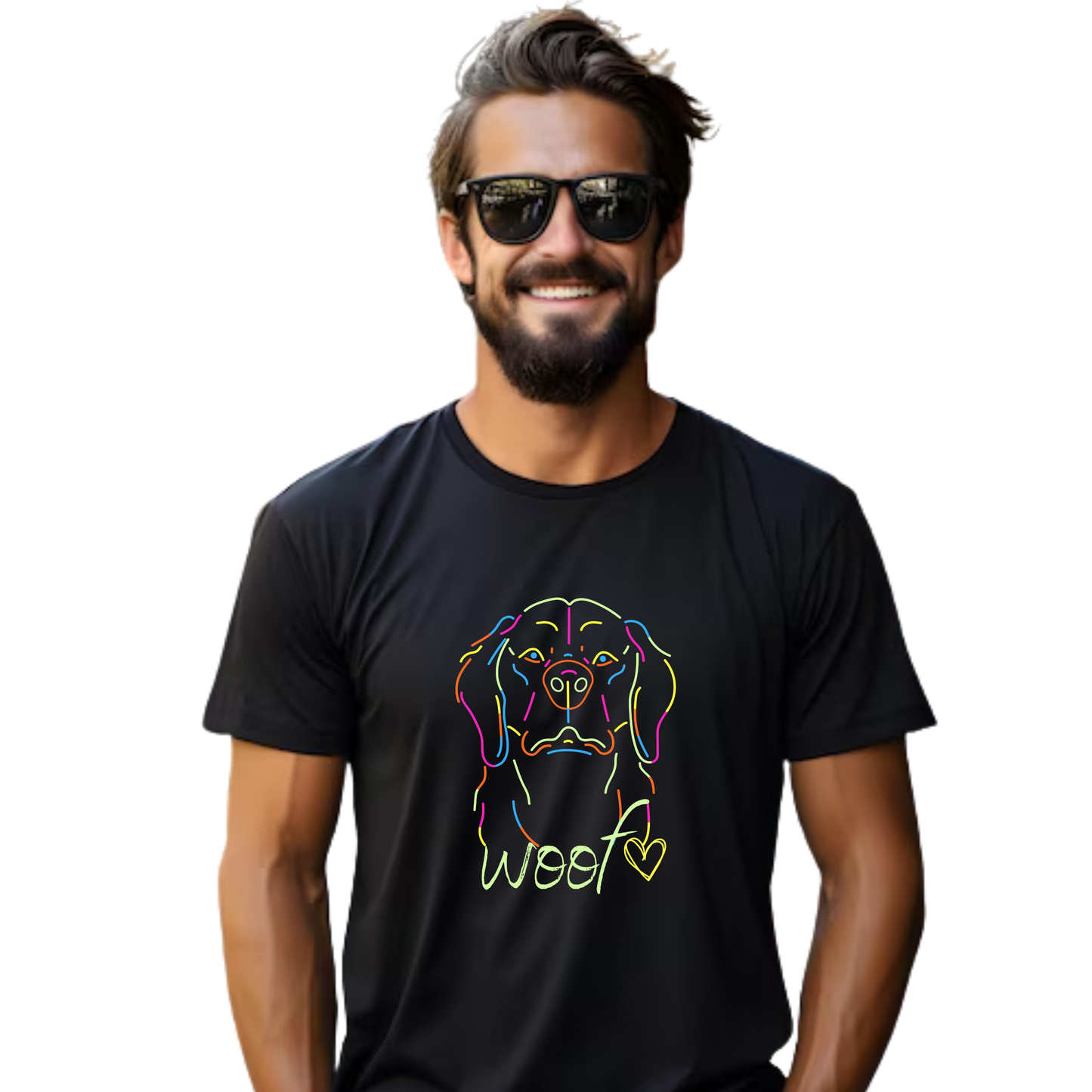 Unisex Printed Cotton T Shirt | Dog Lovers | Round Neck | Half Sleeves|100% Cotton Regular Fit T-Shirt | Women | Men |