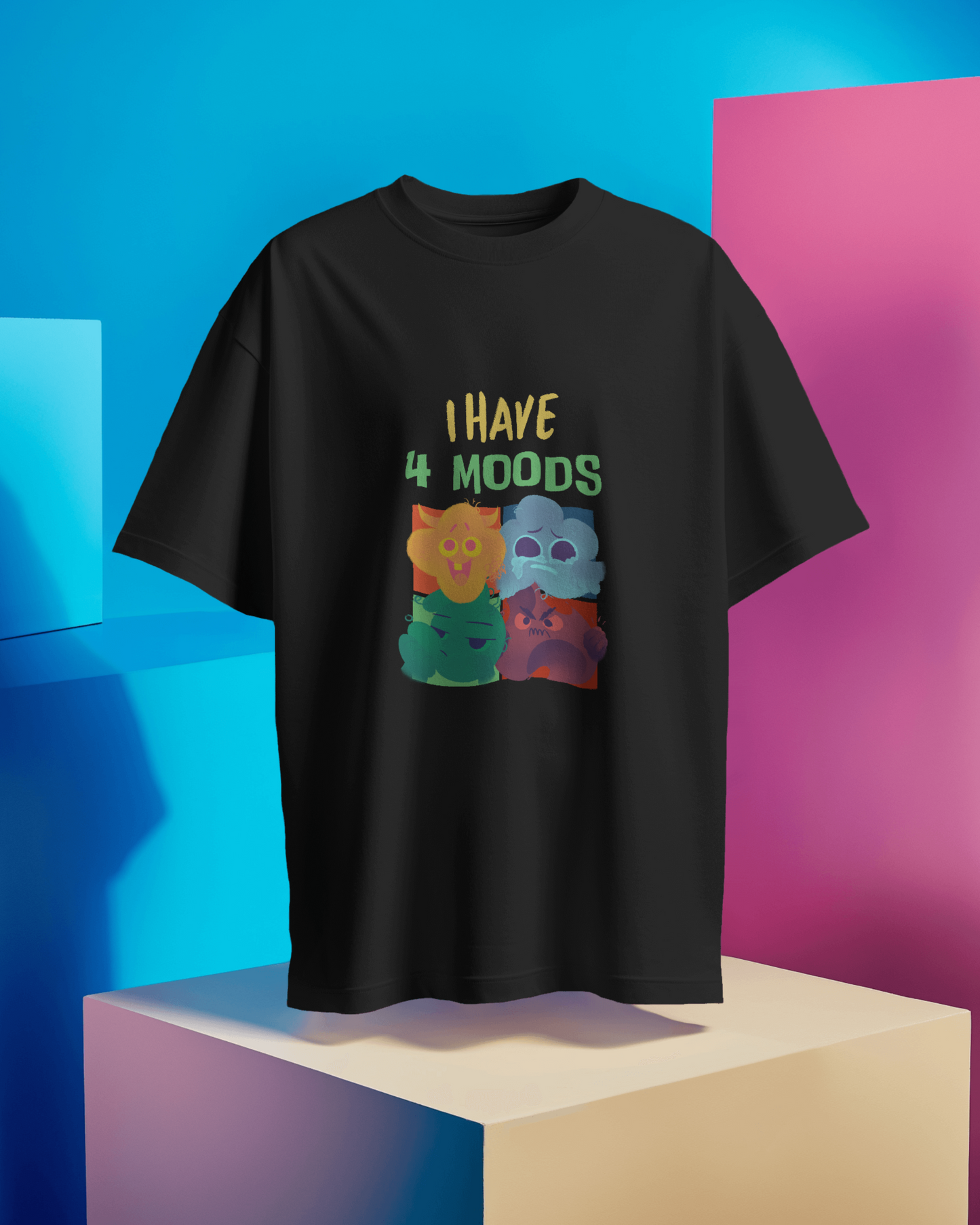 Oversize | Unisex Printed Cotton T Shirt | Round Neck | Half Sleeves|100% Cotton | Women | Men | Teen | Teen Vibes
