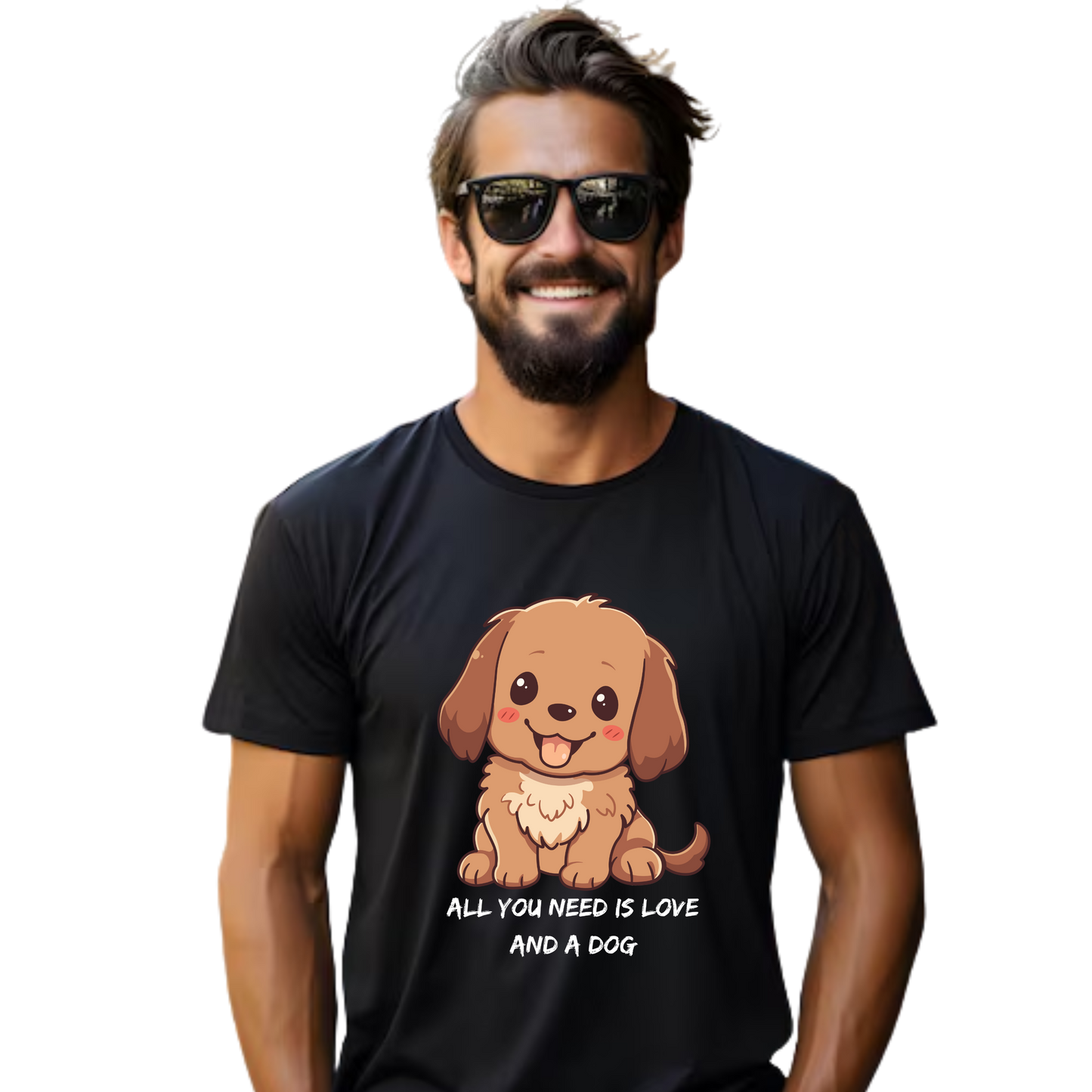 Unisex Printed Cotton T Shirt | Dog Lovers | Round Neck | Half Sleeves|100% Cotton Regular Fit T-Shirt | Women | Men |