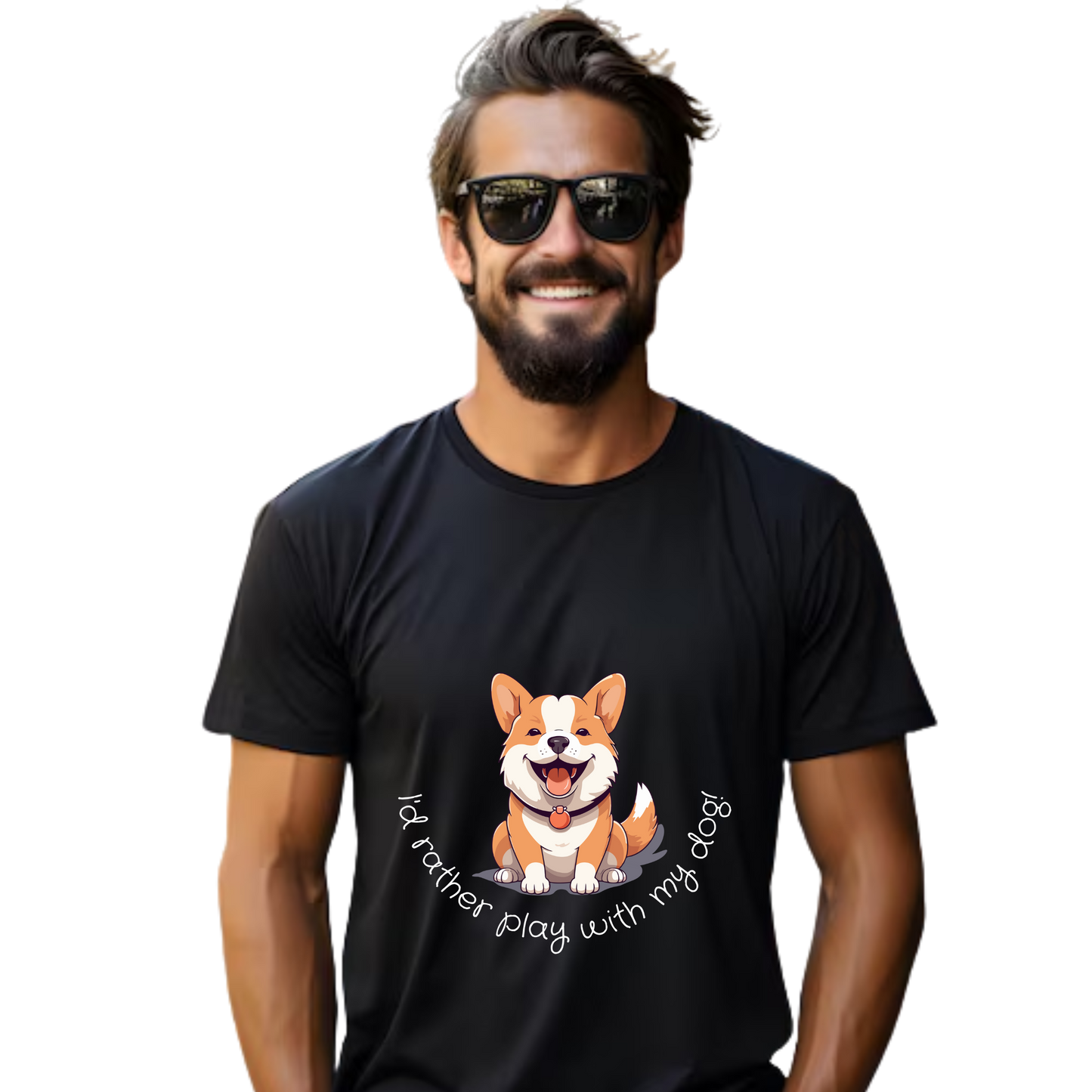 Unisex Printed Cotton T Shirt | Dog Lovers | Round Neck | Half Sleeves|100% Cotton Regular Fit T-Shirt | Women | Men |