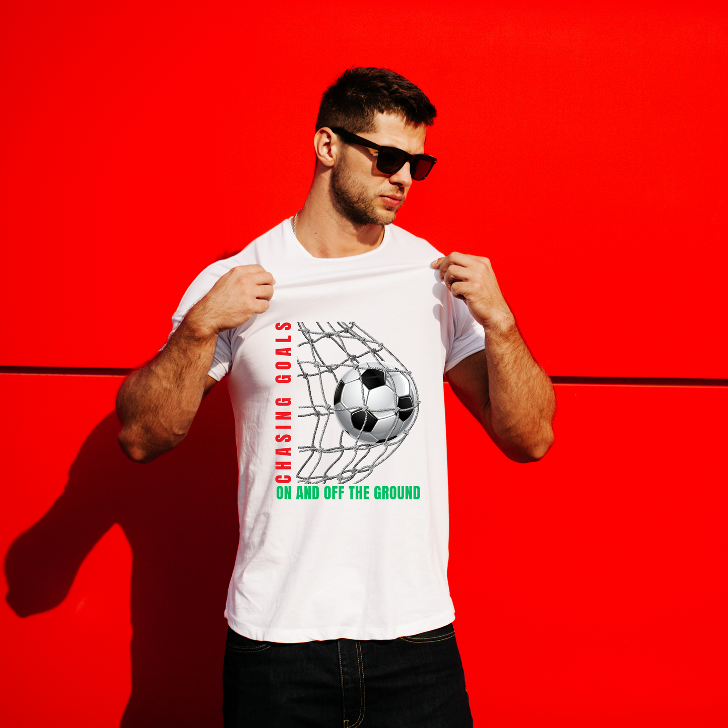 Men’s Printed Cotton T Shirt | Foot Ball |Round Neck | Half Sleeves|100% Cotton | Regular Fit T-Shirt | Teens | Teen Vibes
