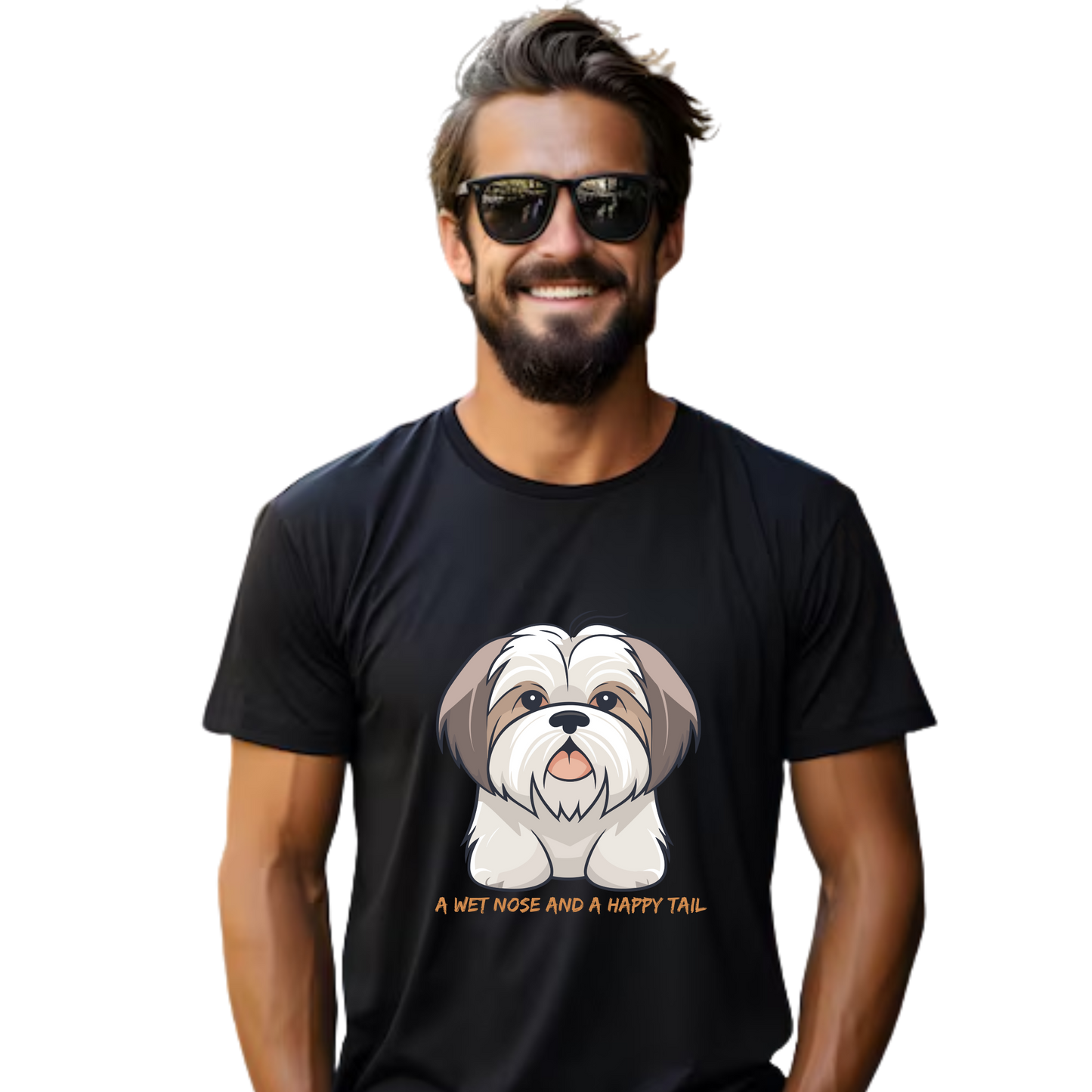 Unisex Printed Cotton T Shirt | Dog Lovers | Round Neck | Half Sleeves|100% Cotton Regular Fit T-Shirt | Women | Men |