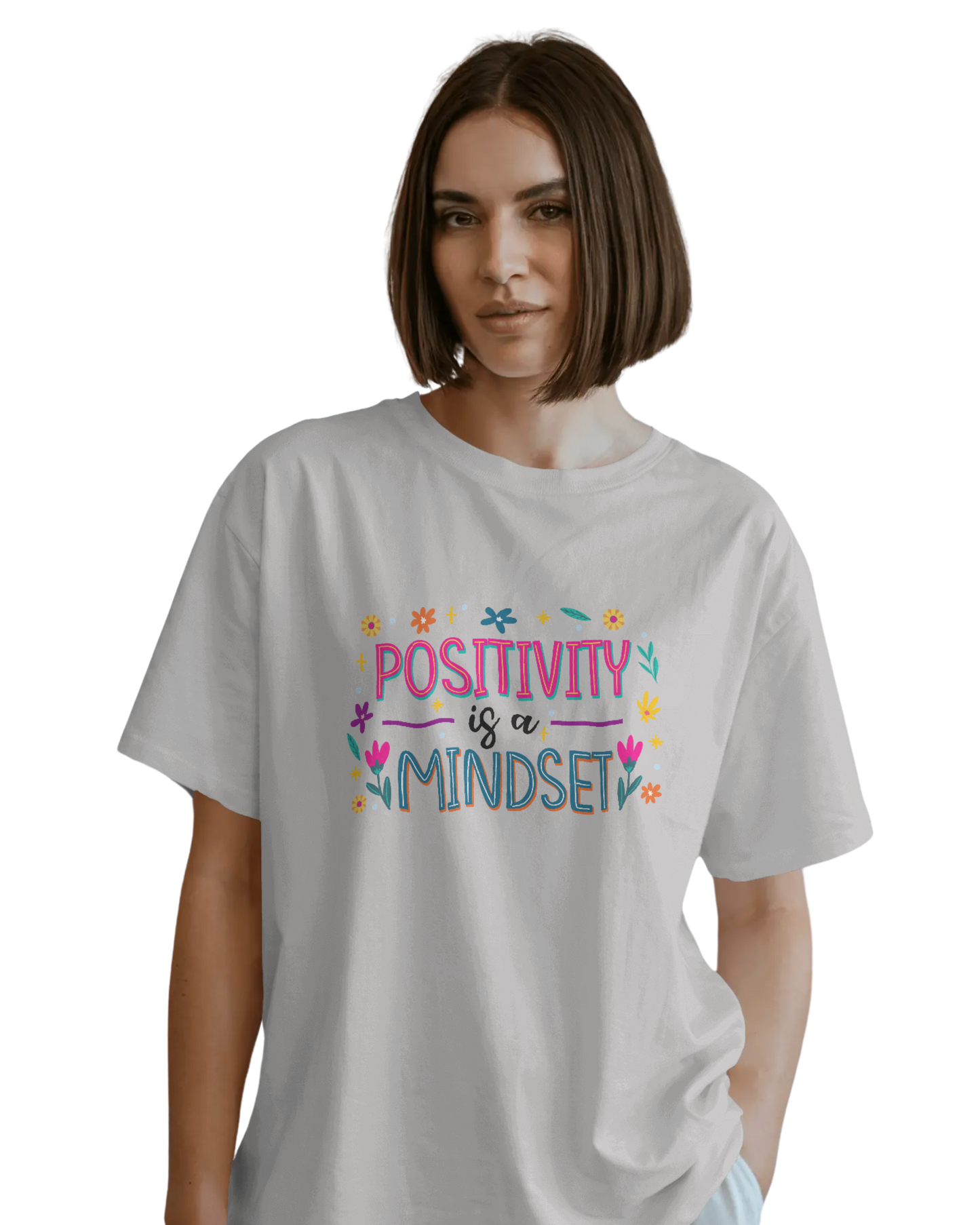 Women Oversize Tee | Printed | 100% Cotton T Shirt | Round Neck | Half Sleeves| Designed by NEOX | Vibrant Colors