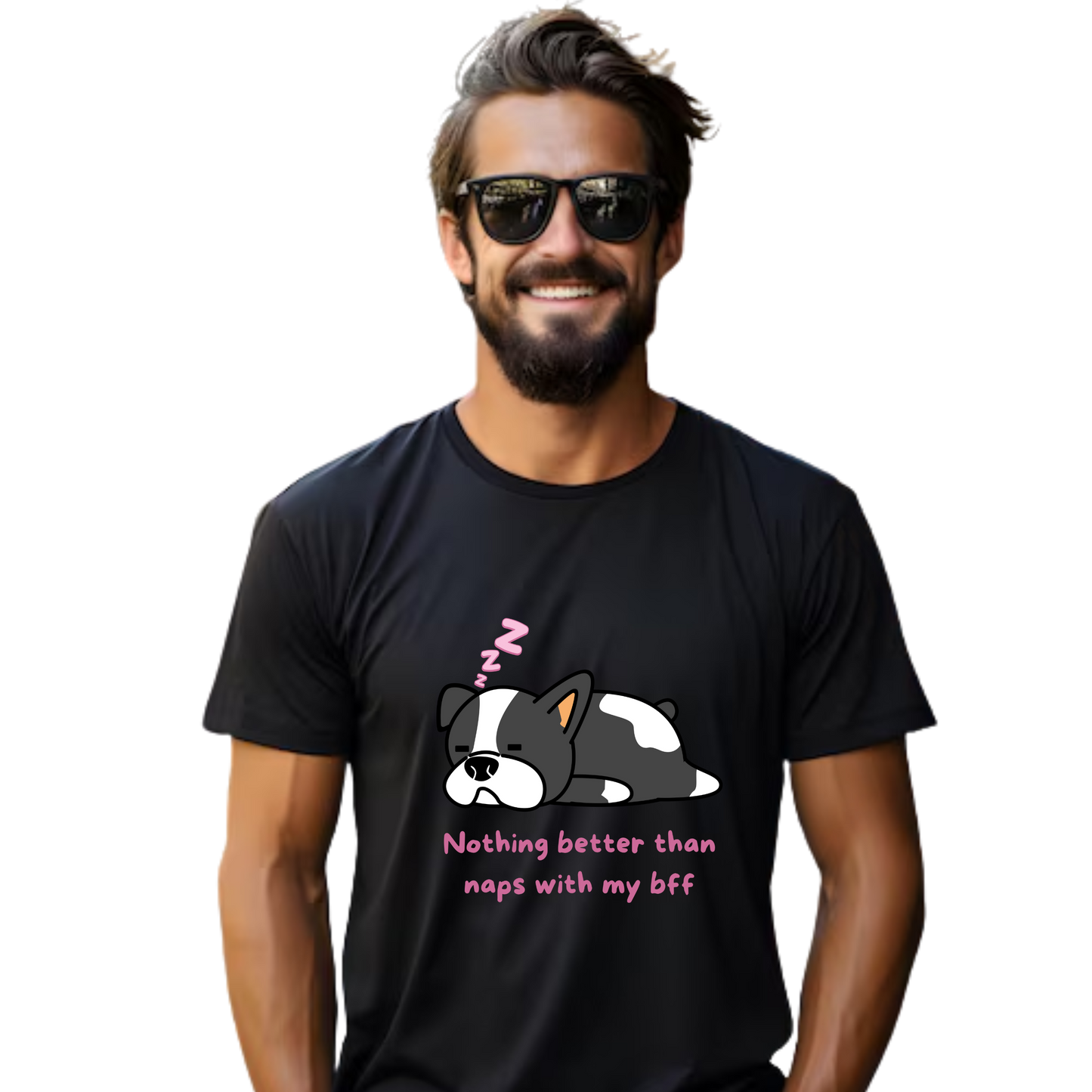 Unisex Printed Cotton T Shirt | Dog Lovers | Round Neck | Half Sleeves|100% Cotton Regular Fit T-Shirt | Women | Men