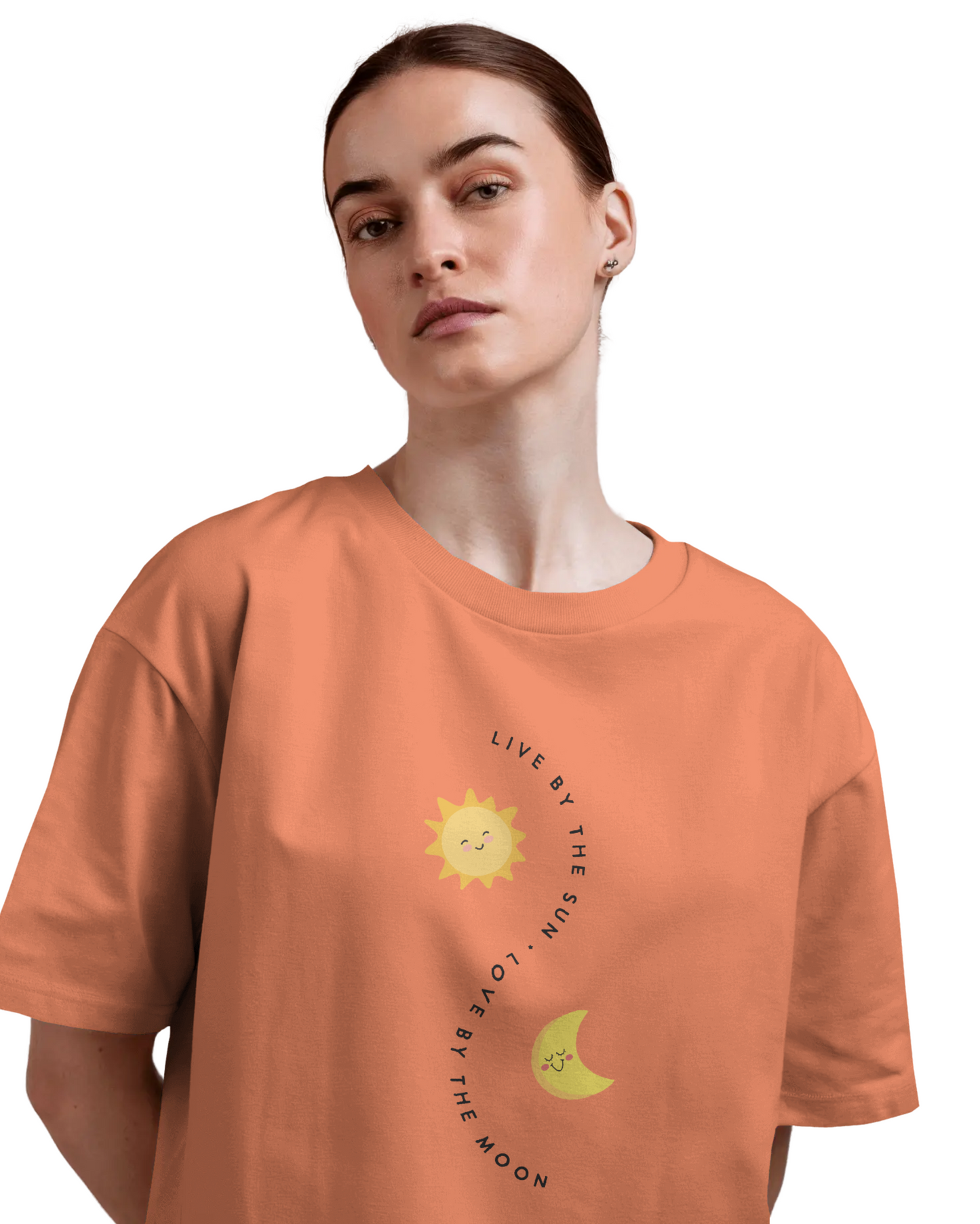 Women Oversize Tee | Printed | 100% Cotton T Shirt | Round Neck | Half Sleeves| Designed by NEOX | Vibrant Colors