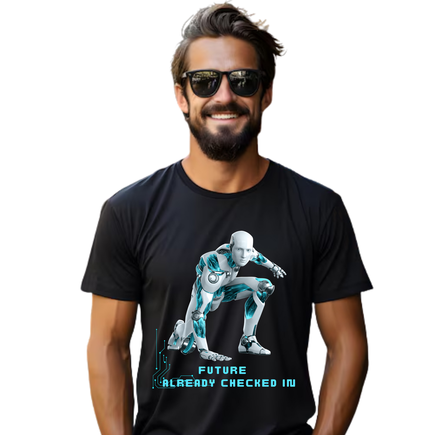 Men’s Printed Cotton T Shirt | Futuristic |Round Neck | Half Sleeves|100% Cotton | Regular Fit T-Shirt | Teens | Teen Vibes