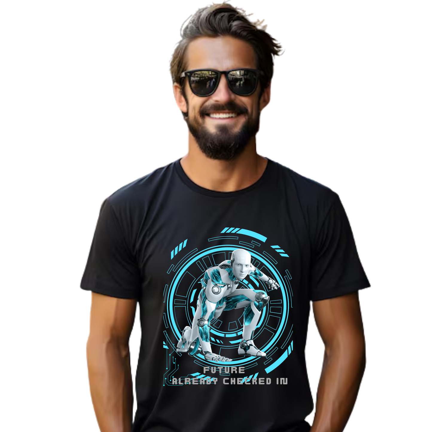 Men’s Printed Cotton T Shirt | Futuristic |Round Neck | Half Sleeves|100% Cotton | Regular Fit T-Shirt | Teens | Teen Vibes