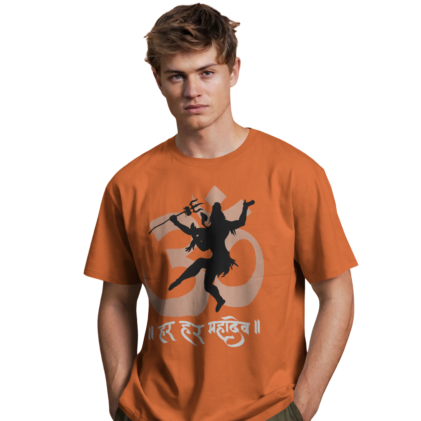 Unisex Printed Cotton T Shirt | Aastha | Round Neck | Half Sleeves|100% Cotton Regular Fit T-Shirt | Women | Men |