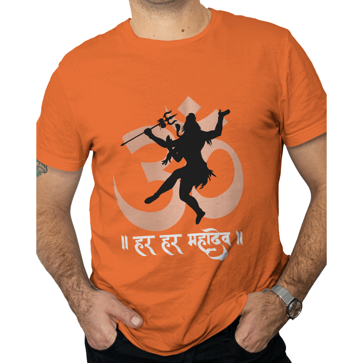 Unisex Printed Cotton T Shirt | Aastha | Round Neck | Half Sleeves|100% Cotton Regular Fit T-Shirt | Women | Men |