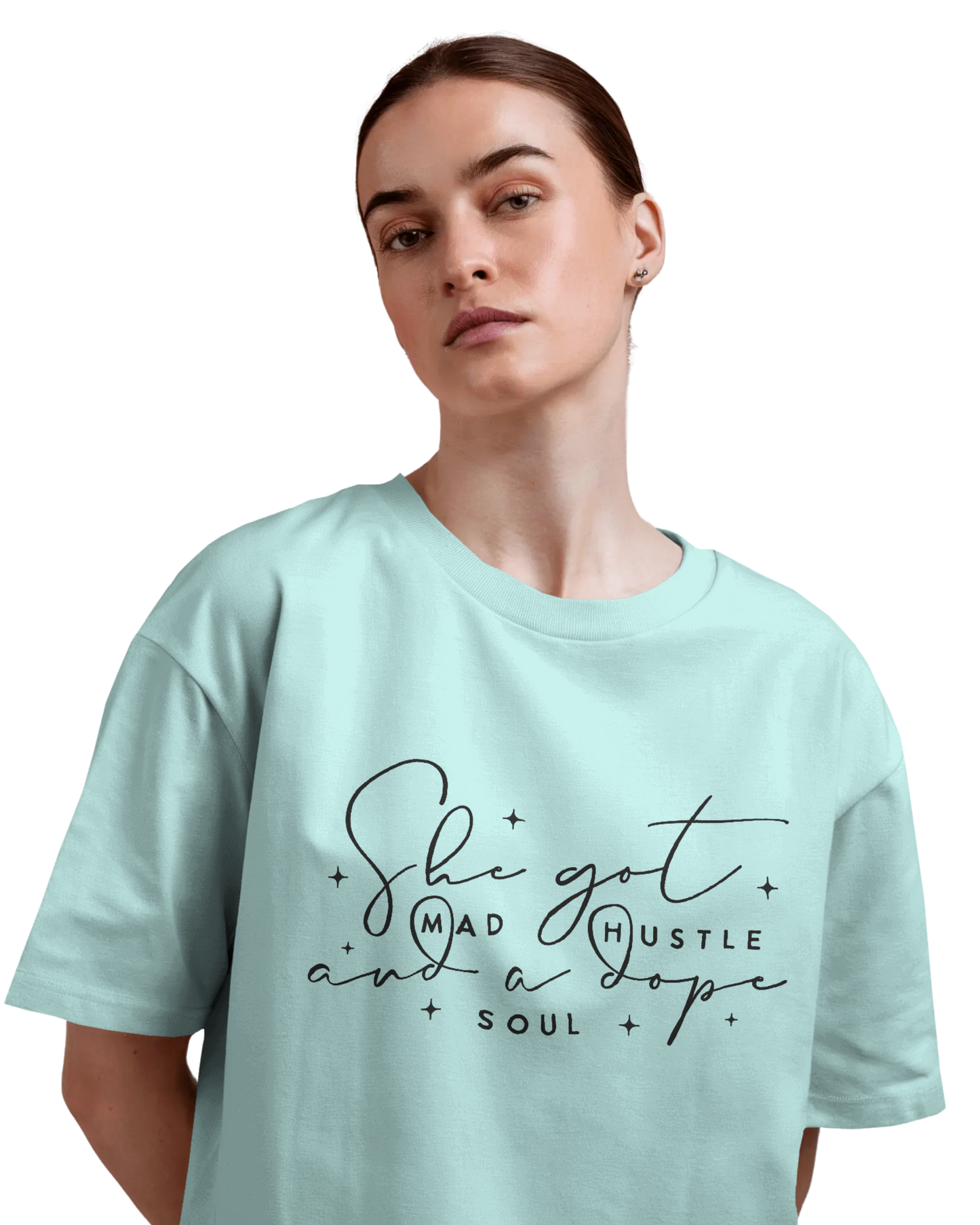 Women Oversize Tee | Printed | 100% Cotton T Shirt | Round Neck | Half Sleeves| Designed by NEOX | Vibrant Colors