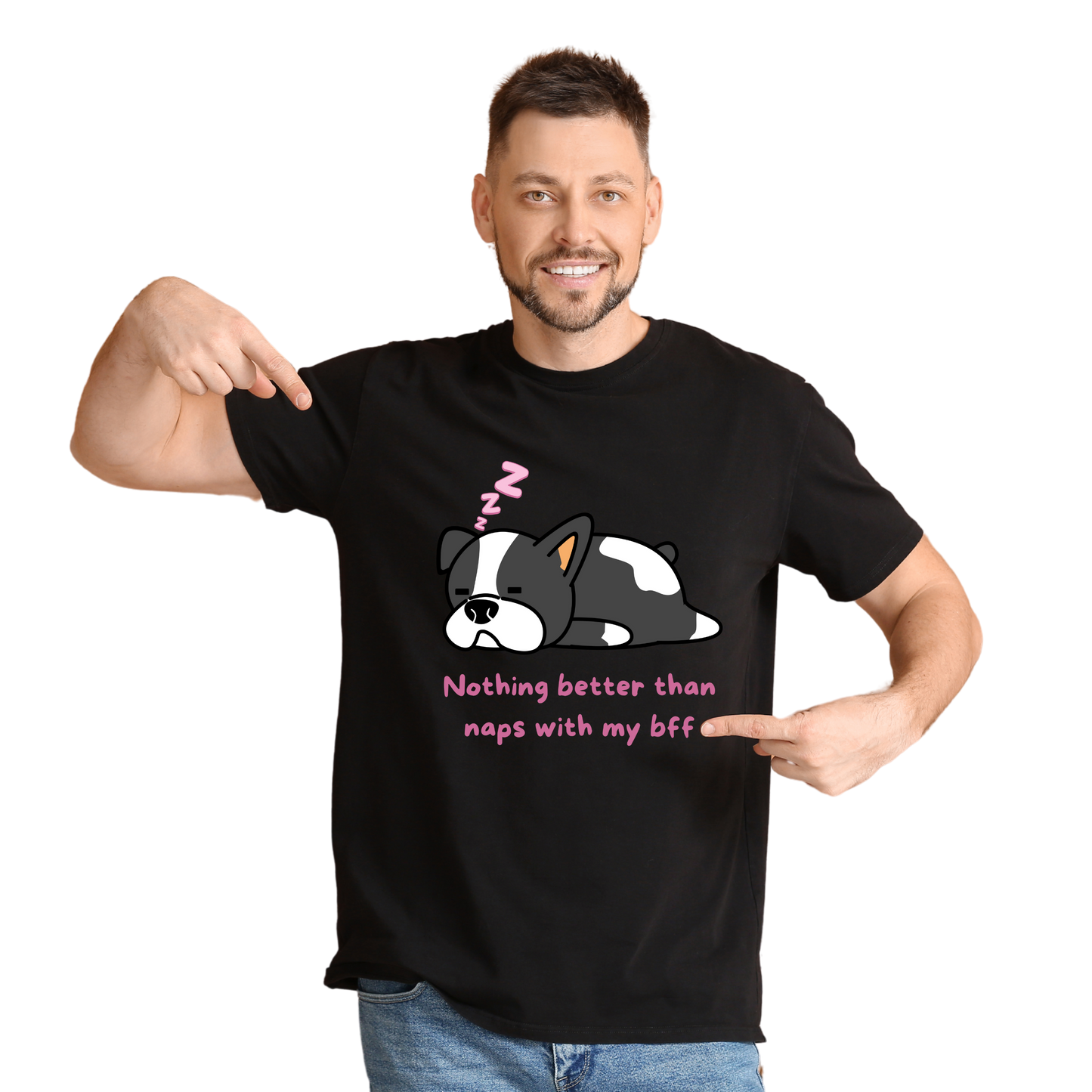 Unisex Printed Cotton T Shirt | Dog Lovers | Round Neck | Half Sleeves|100% Cotton Regular Fit T-Shirt | Women | Men