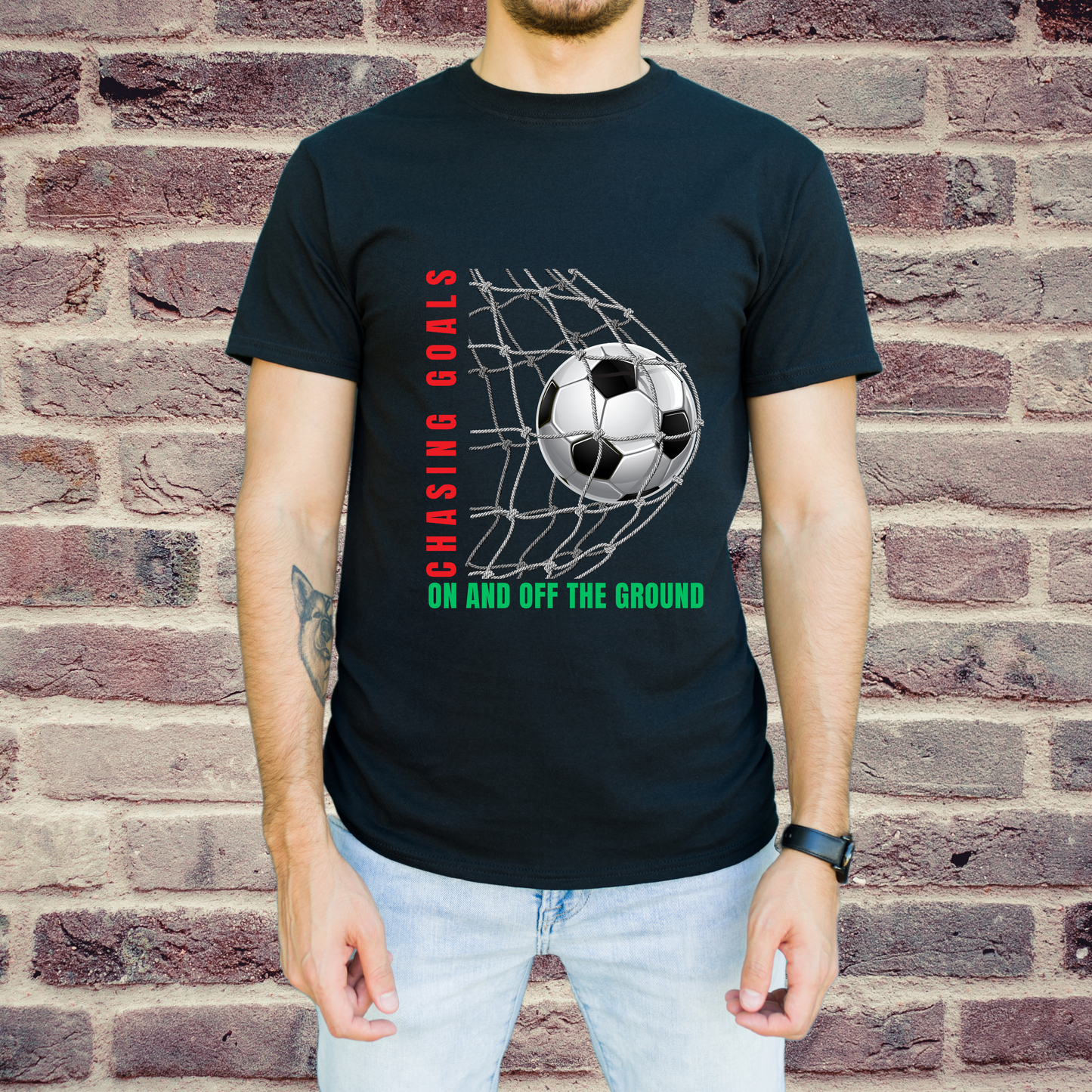 Men’s Printed Cotton T Shirt | Foot Ball |Round Neck | Half Sleeves|100% Cotton | Regular Fit T-Shirt | Teens | Teen Vibes