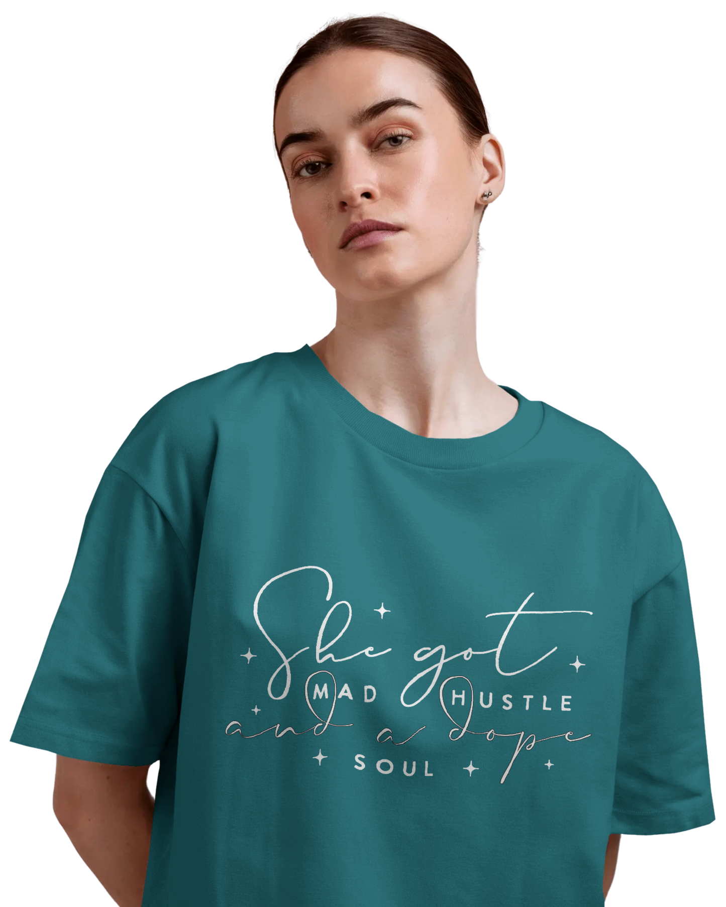 Women Oversize Tee | Printed | 100% Cotton T Shirt | Round Neck | Half Sleeves| Designed by NEOX | Vibrant Colors